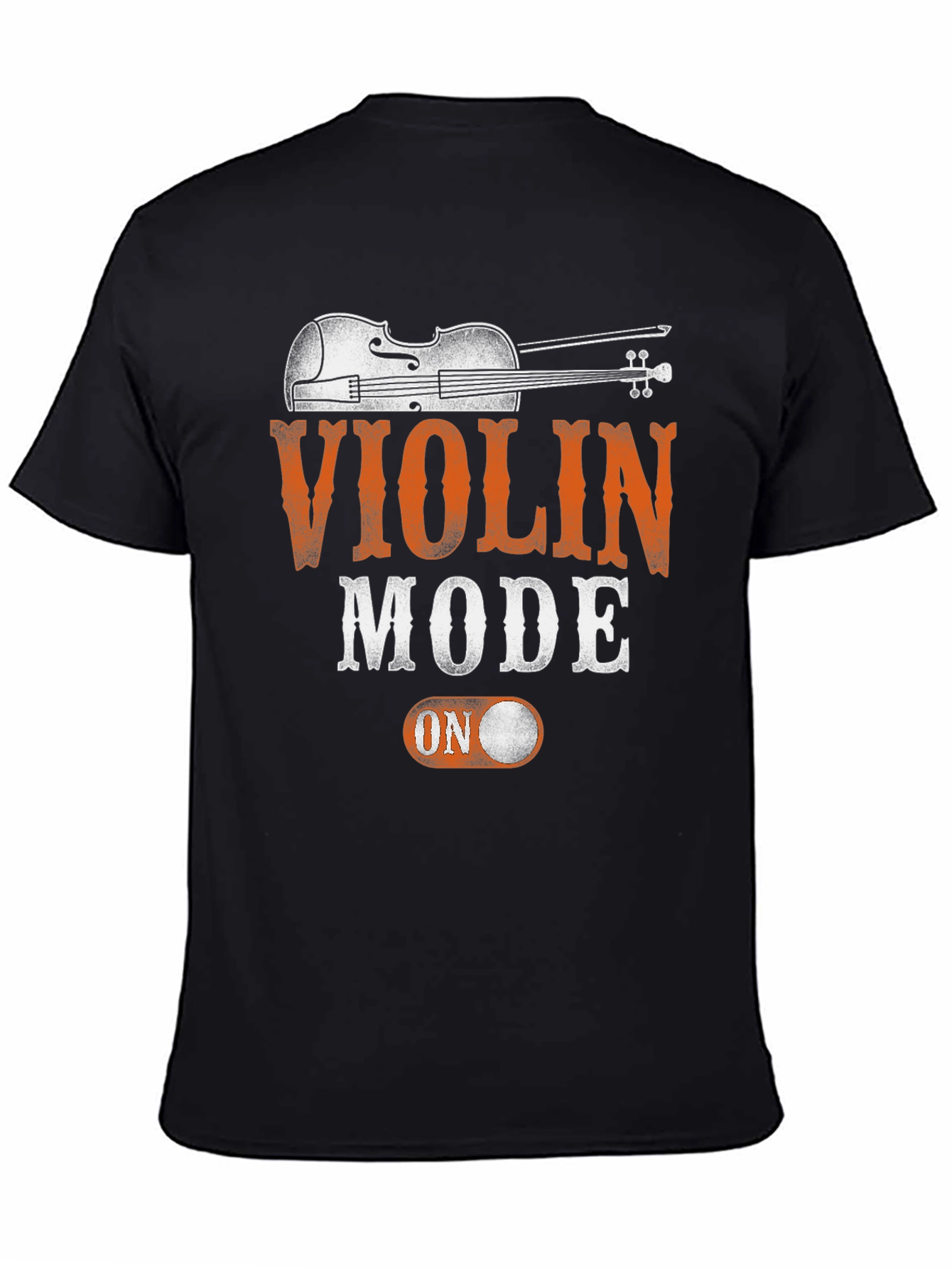 Black Violin Mode On T-Shirt - Music Lover Tee view 4