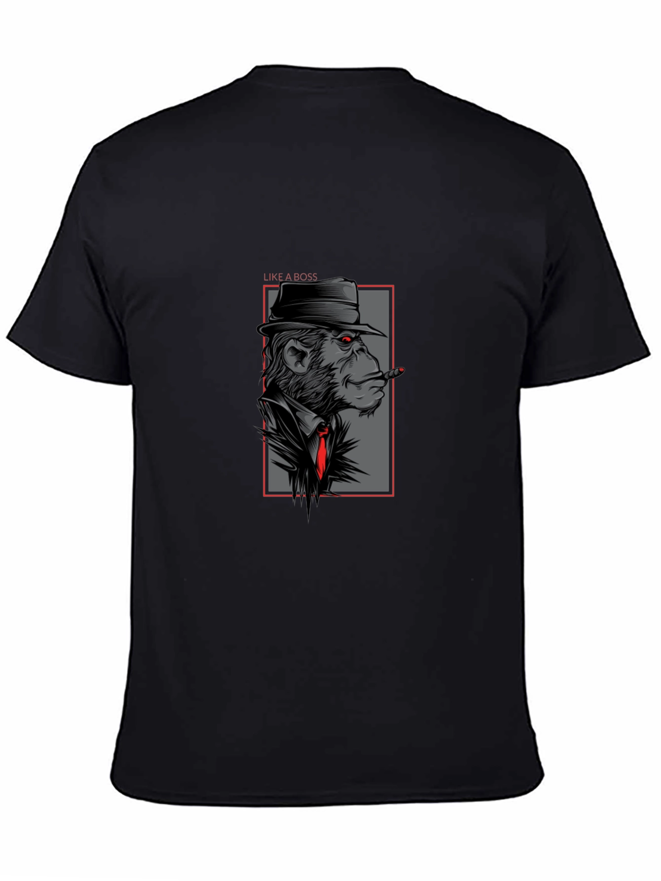 Black Monkey Mafia Boss Graphic T-Shirt view 4