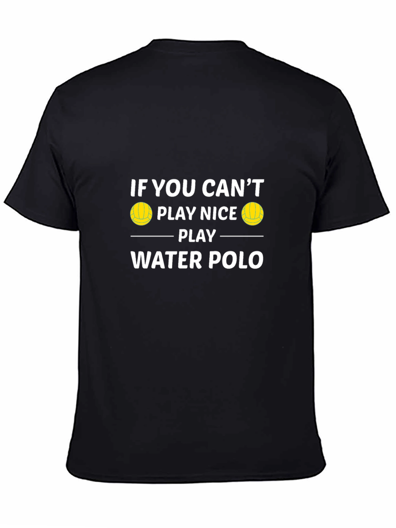 Black Water Polo Graphic Tee - Play Nice T-Shirt view 4