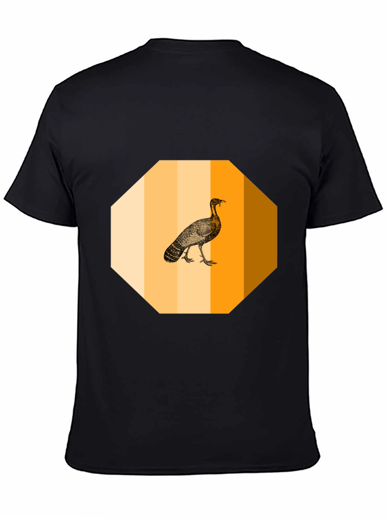 Black Turkey Graphic Tee - Thanksgiving Holiday T-Shirt view 4