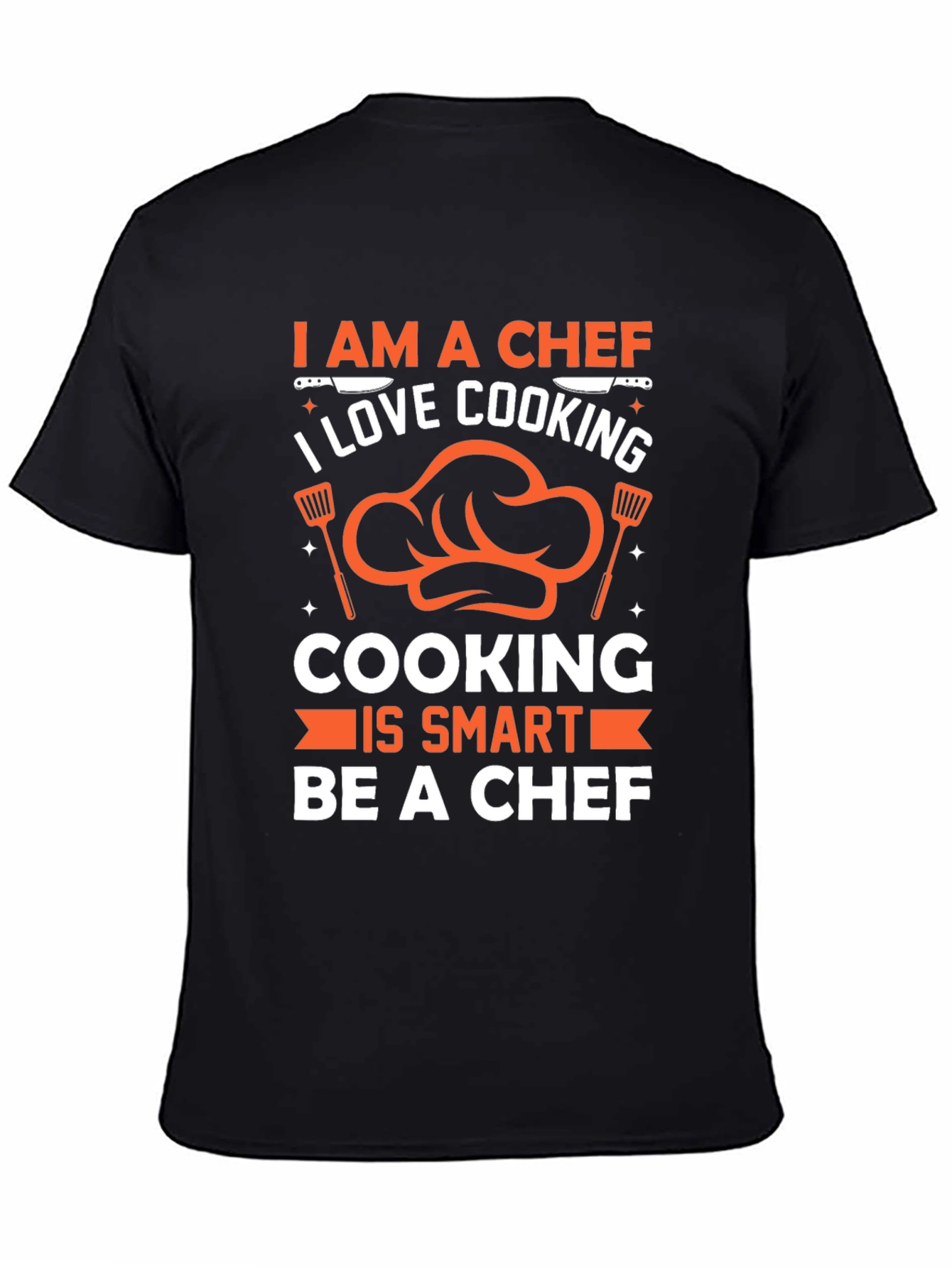 Black I am a Chef Graphic T-Shirt Cooking Lover view 4