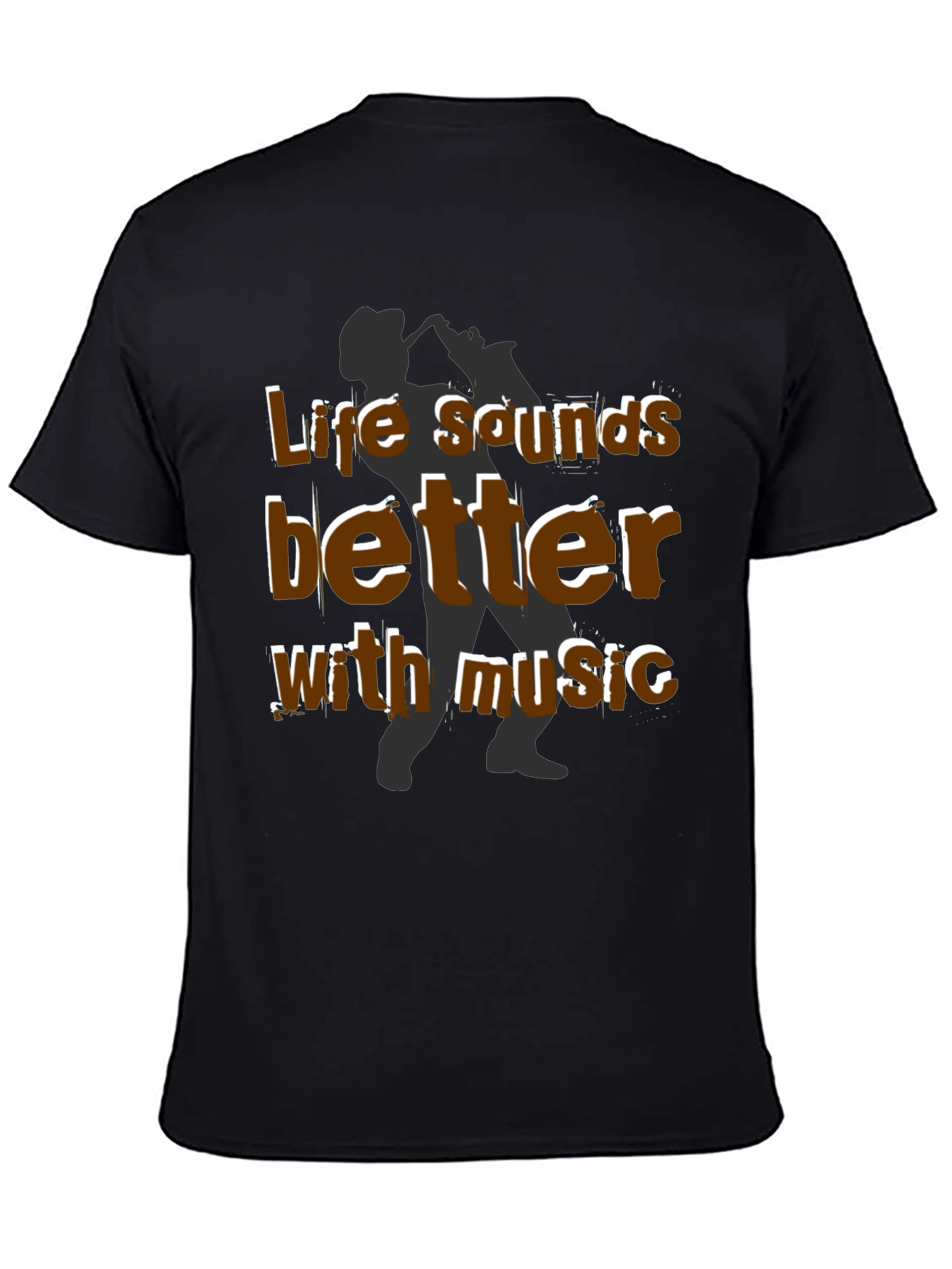 Black Life Sounds Better With Music T-Shirt view 4