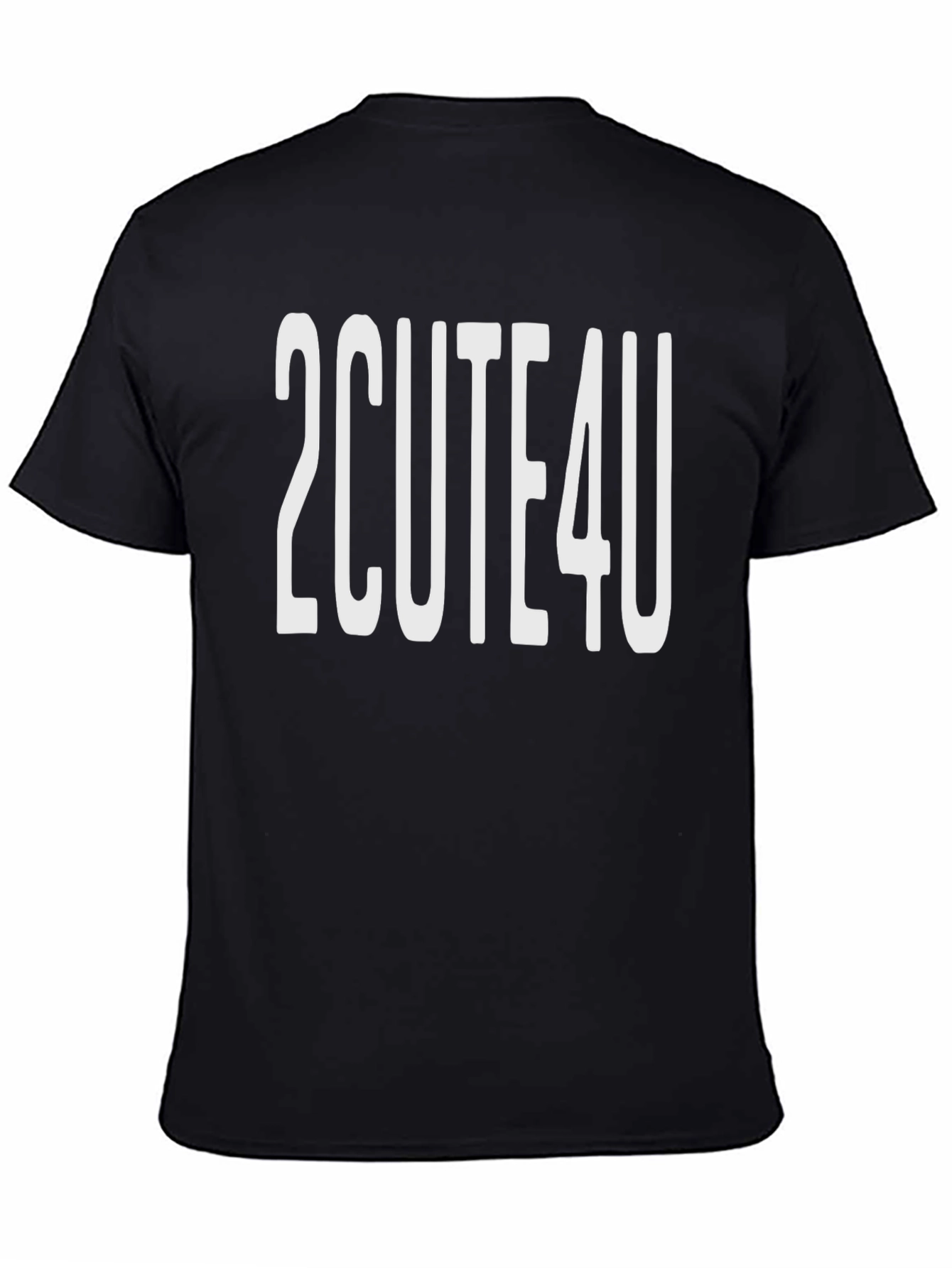 Black 2CUTE4U Black Graphic Tee view 4
