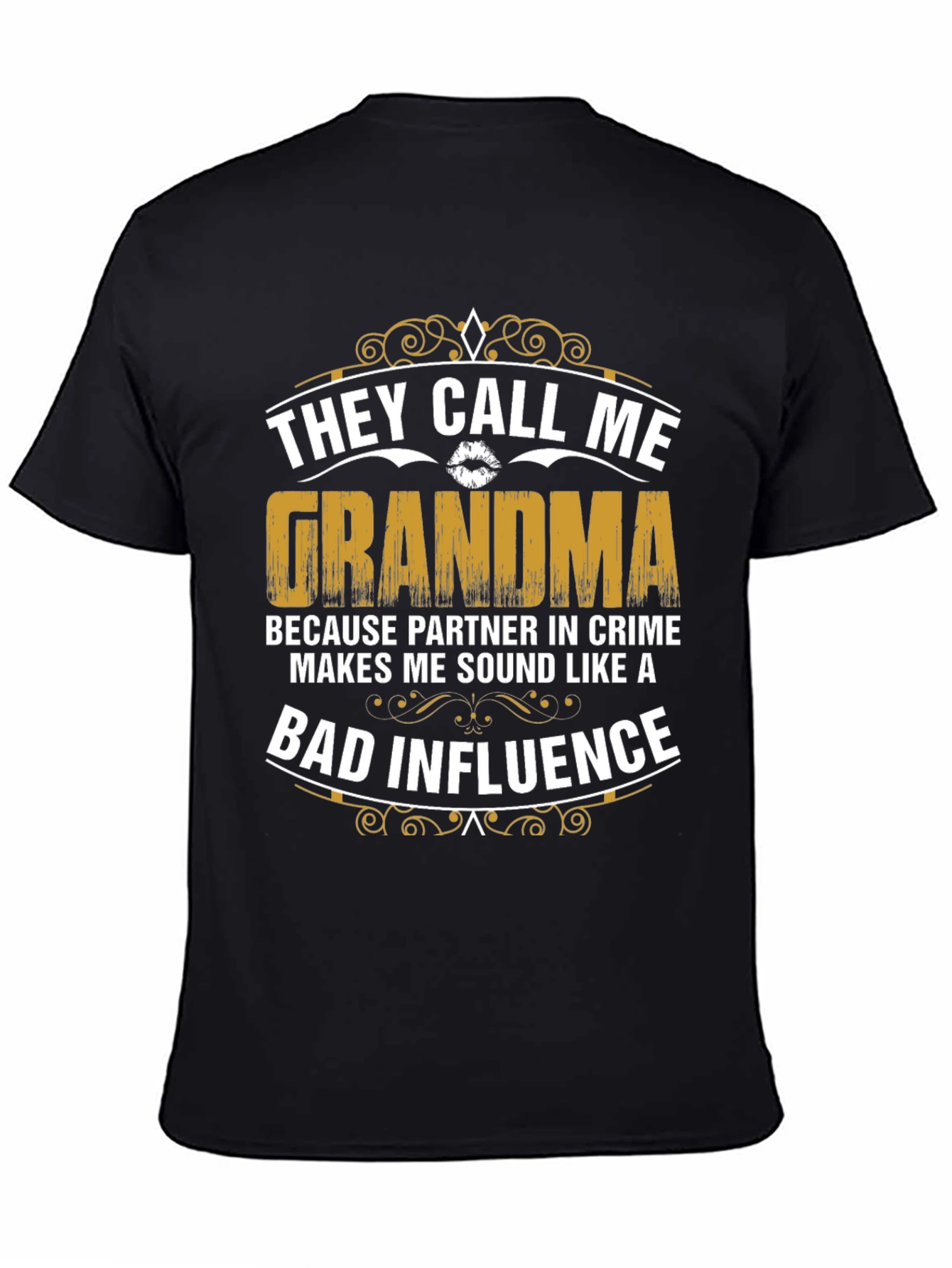 Black They Call Me Grandma T-Shirt view 4