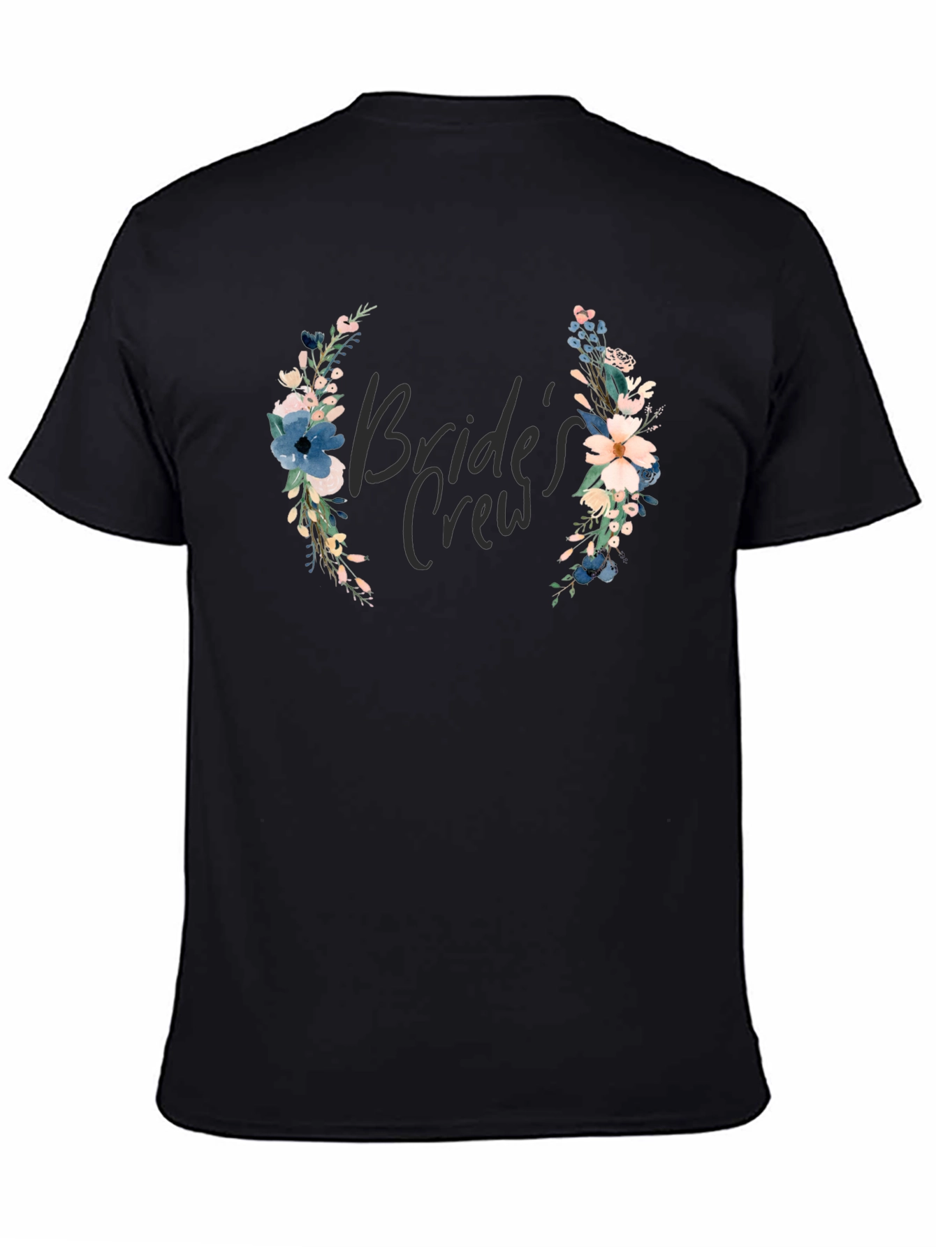 Bride's Crew Floral T-Shirt - Wedding Party Apparel - 4