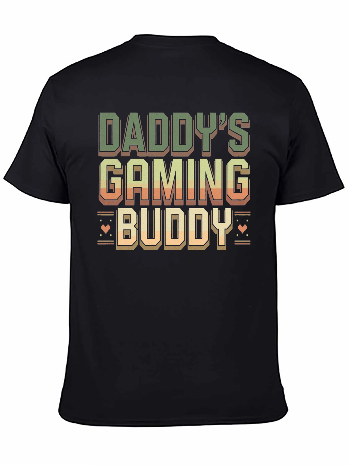 Black Daddy's Gaming Buddy T-Shirt view 4