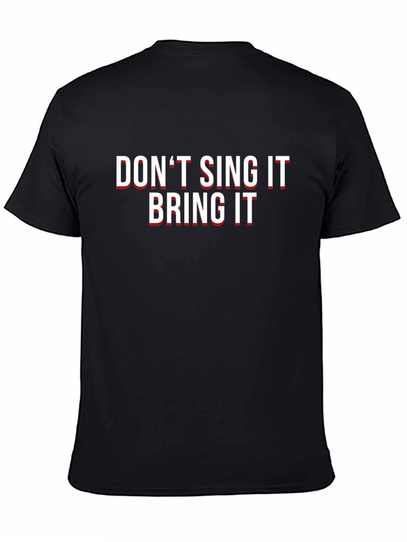 Black Don't Sing It Bring It Black Graphic Tee view 4