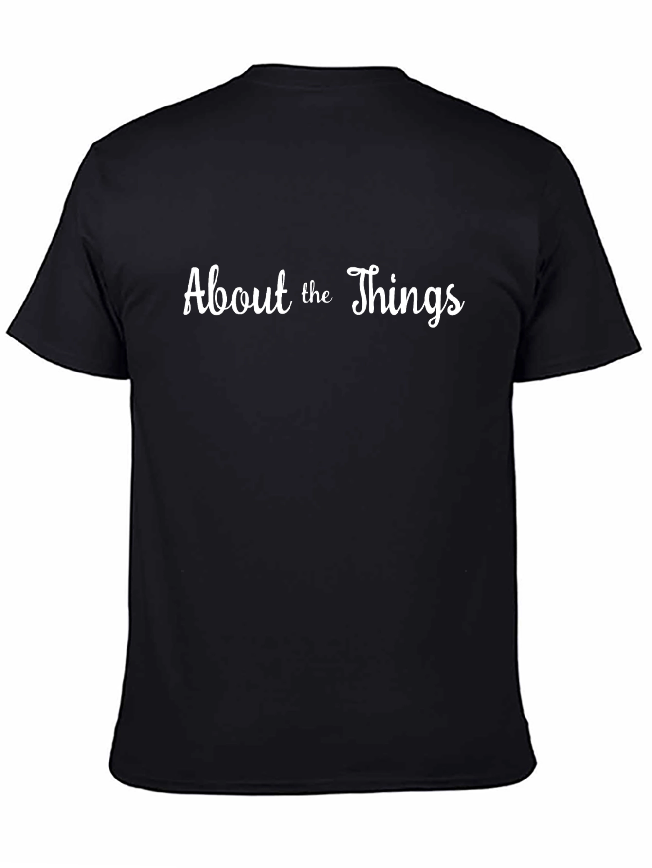 Black About the Things Black Graphic Tee view 4
