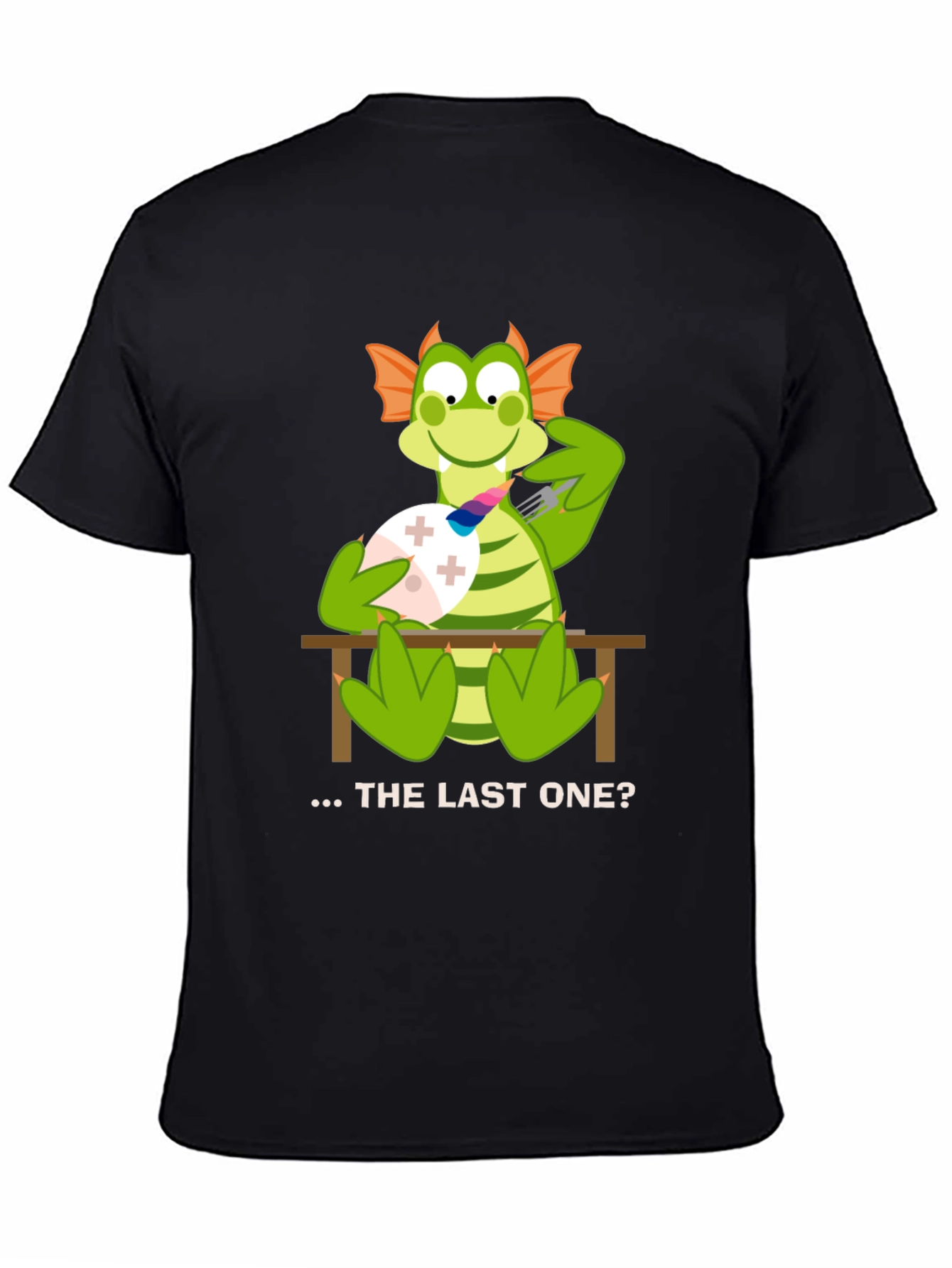 Black Dragon Eating Last Egg T-Shirt view 4