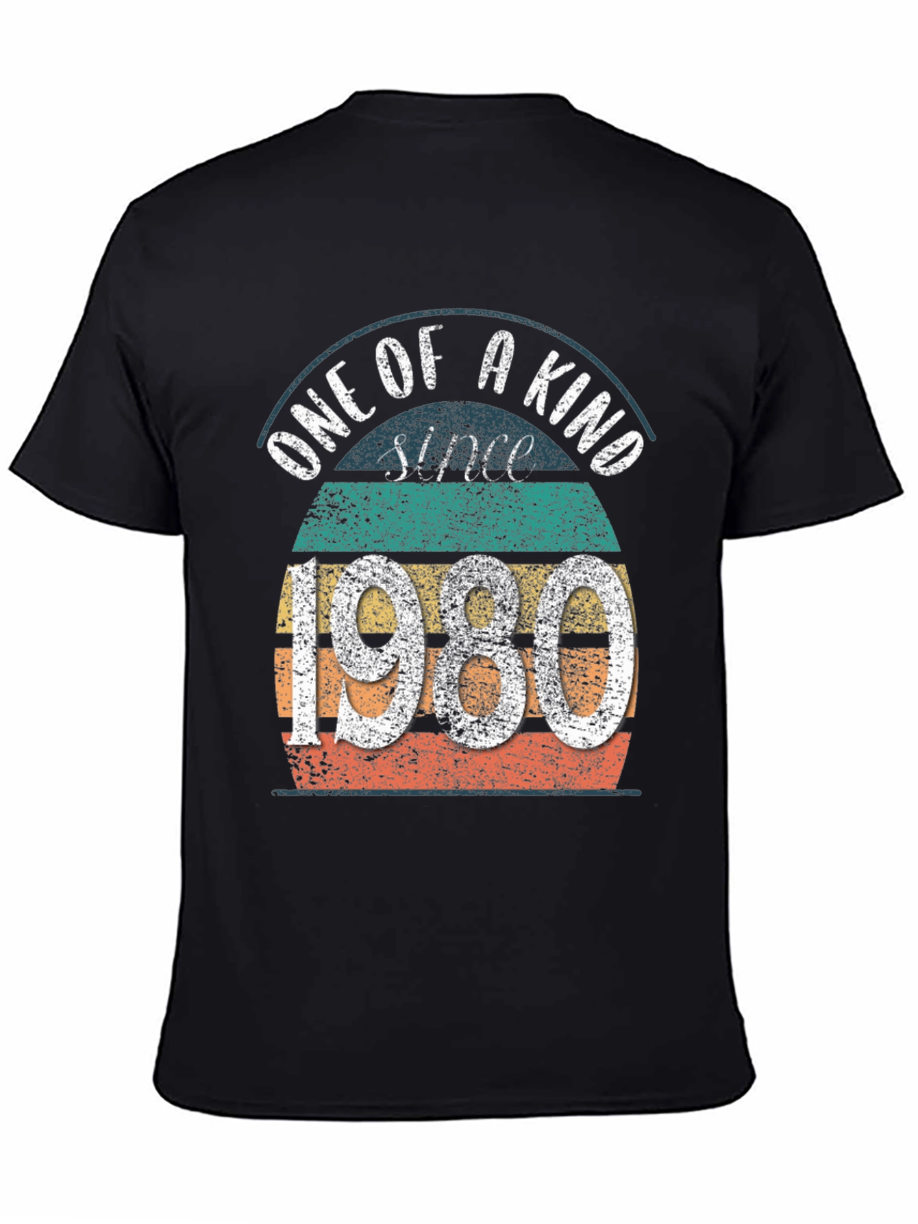 Black One of a Kind Since 1980 T-Shirt view 4