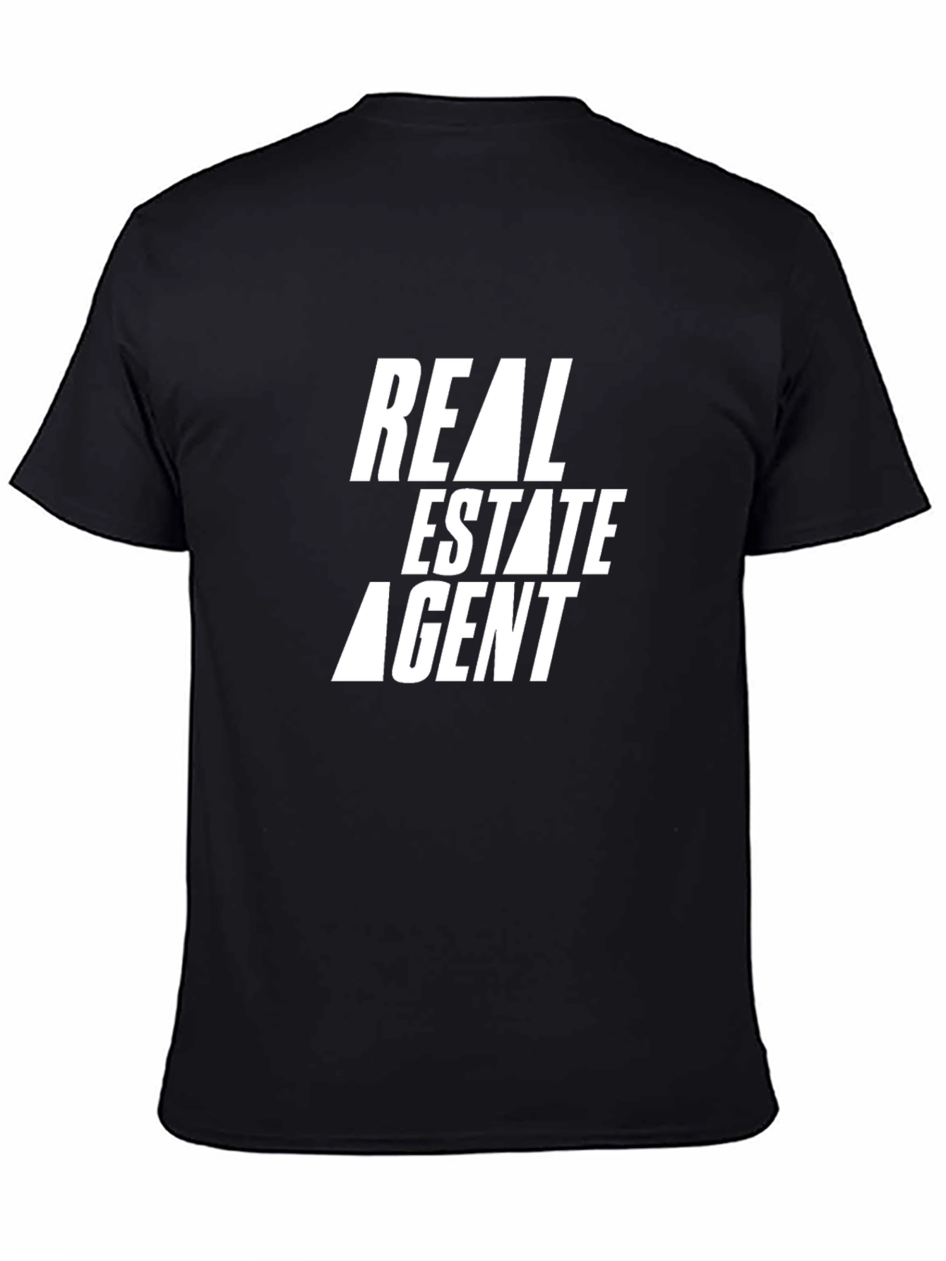 Black Real Estate Agent Graphic Tee - Black view 4