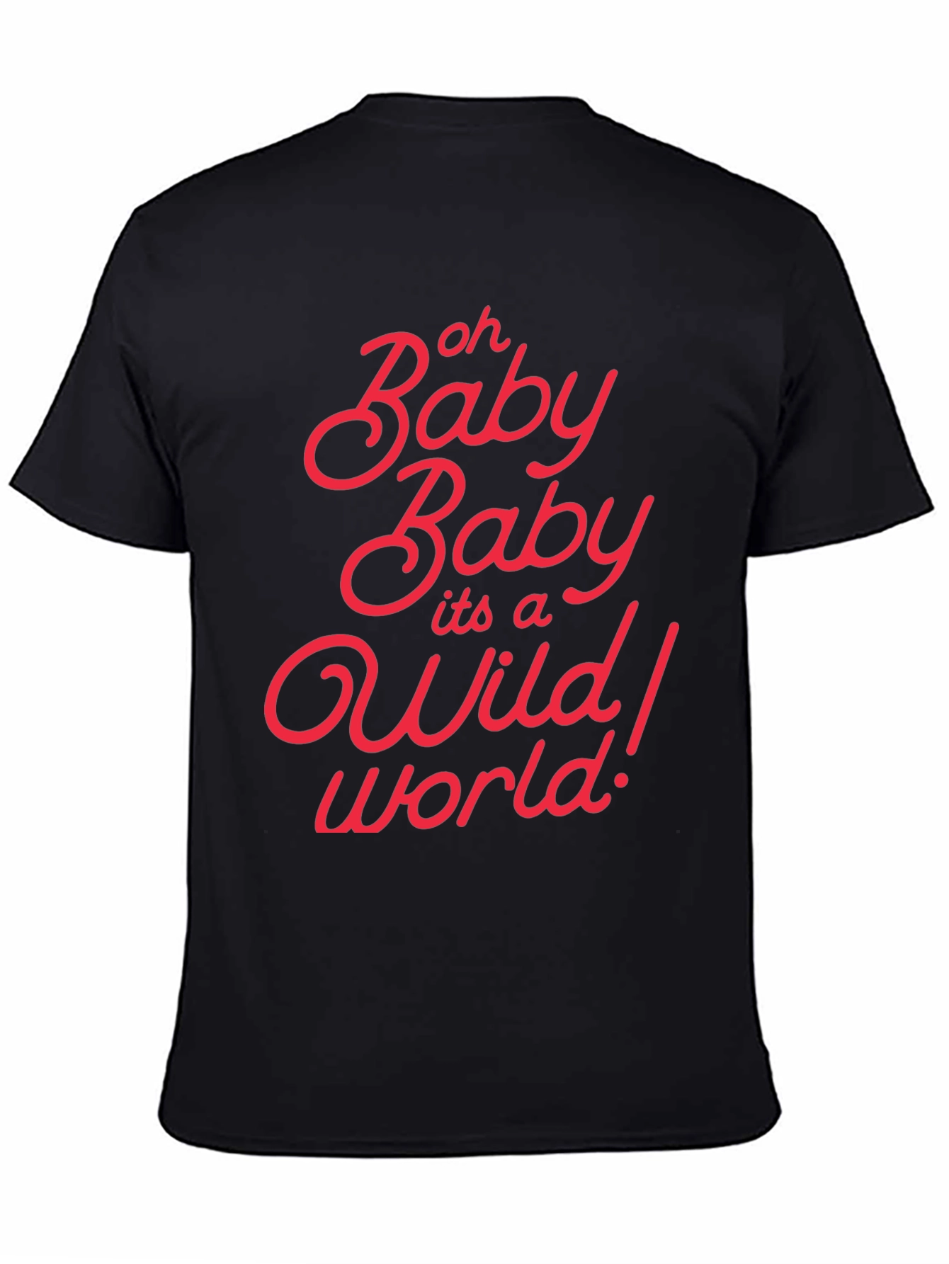 Black Oh Baby Baby Wild World Black Graphic Tee view 4