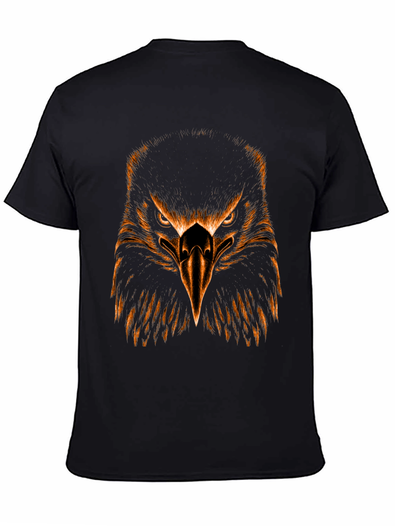 Black Eagle Graphic Tee - Black Cotton Blend view 4