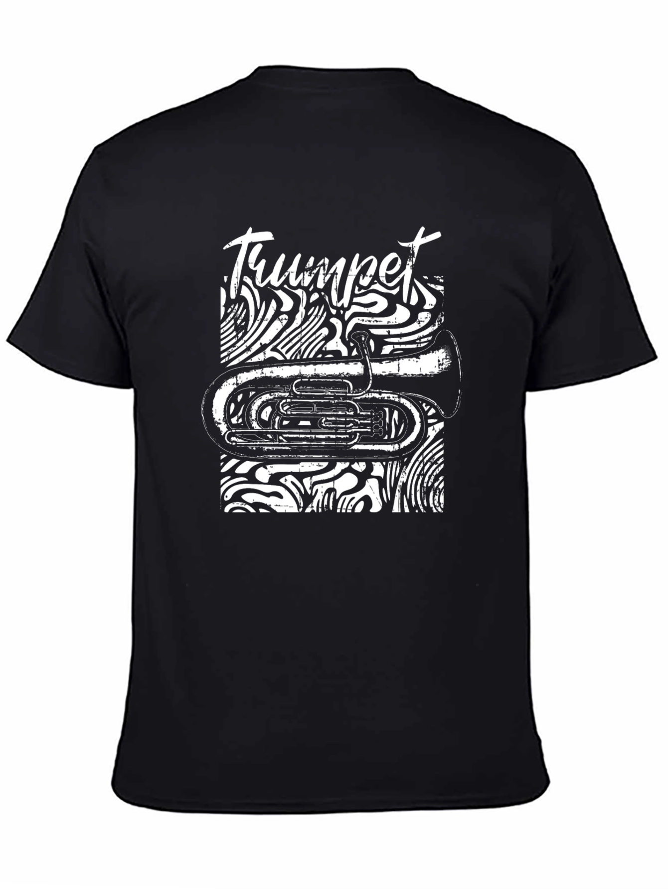 Black Trumpet Graphic Tee - Black view 4