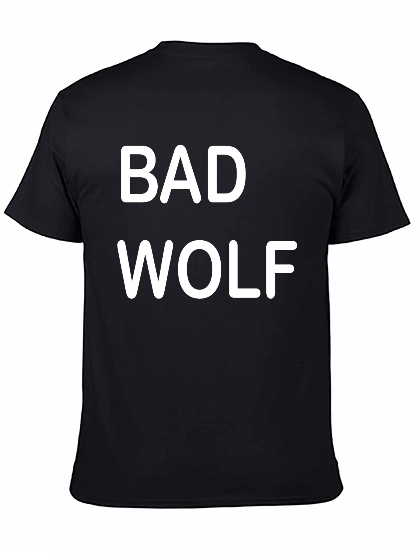 Black Bad Wolf Graphic T-Shirt - Black, Short Sleeve view 4