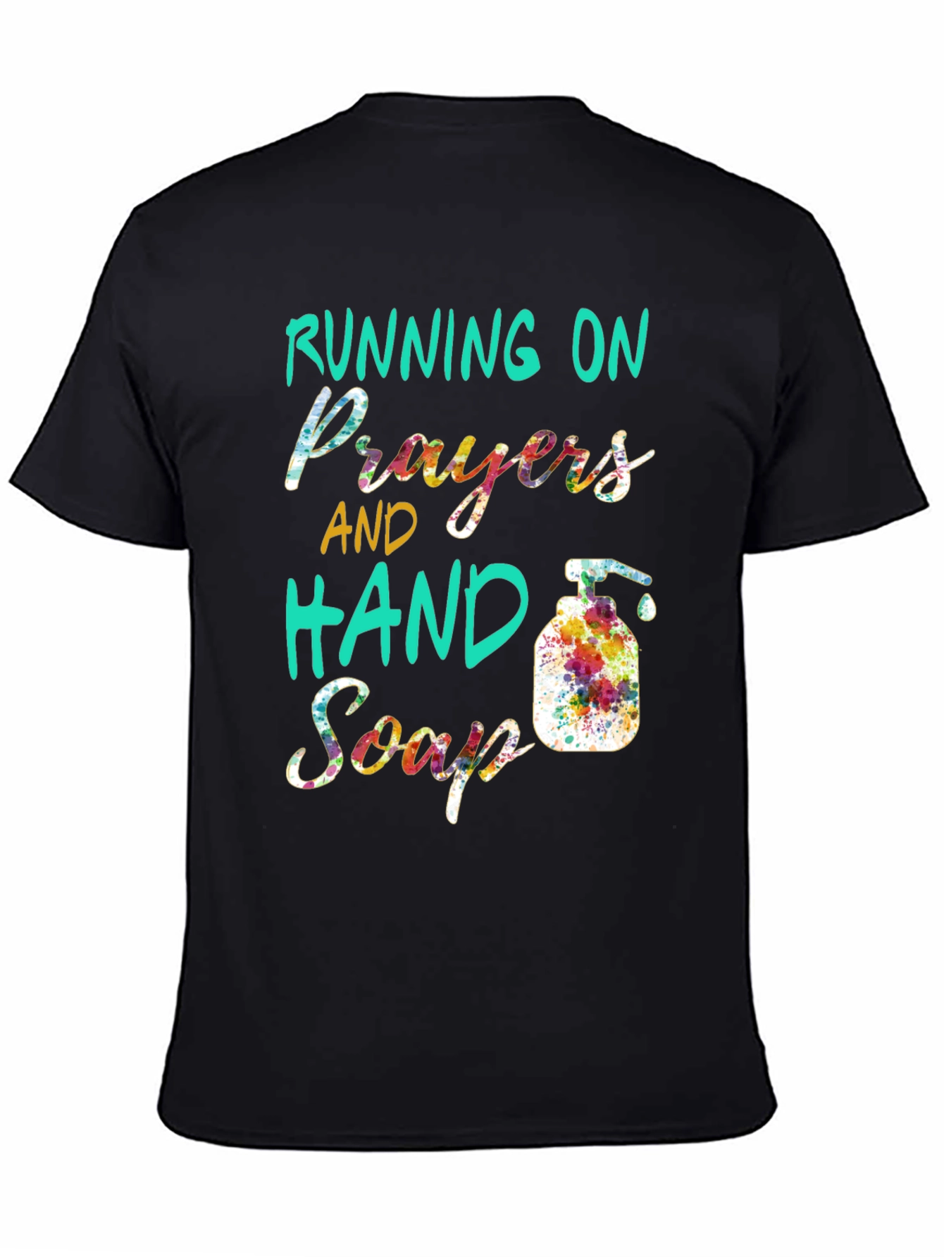 Black Prayers and Hand Soap Black Tee view 4