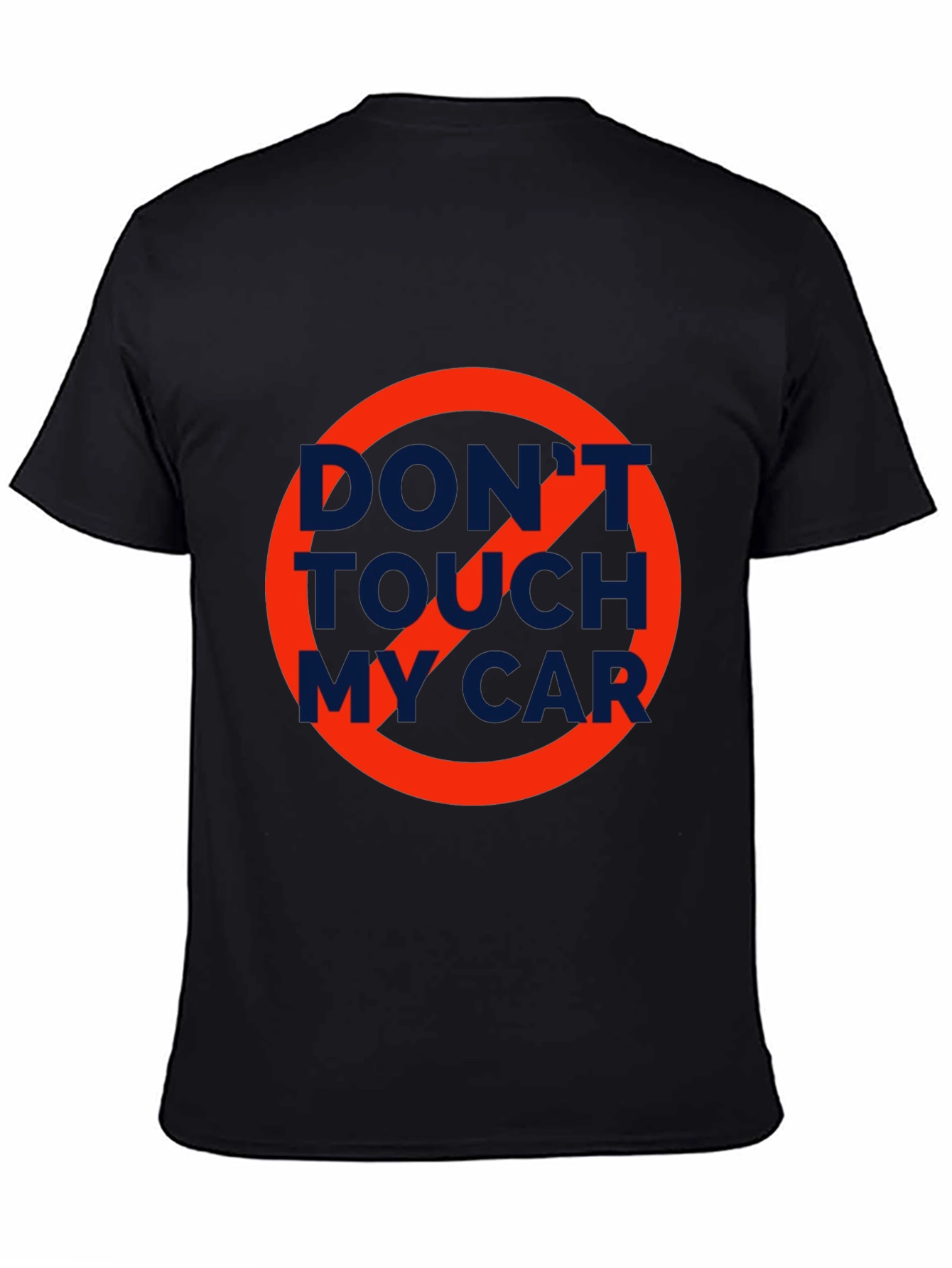 Black Don't Touch My Car Graphic T-Shirt view 4