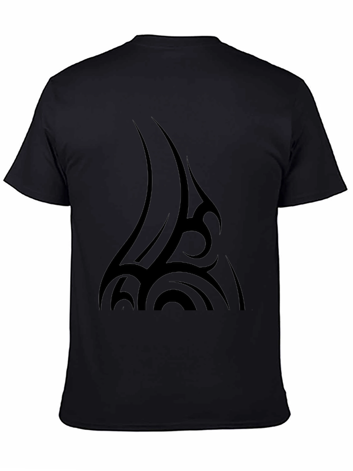 Black Tribal Tattoo Black T-Shirt view 4
