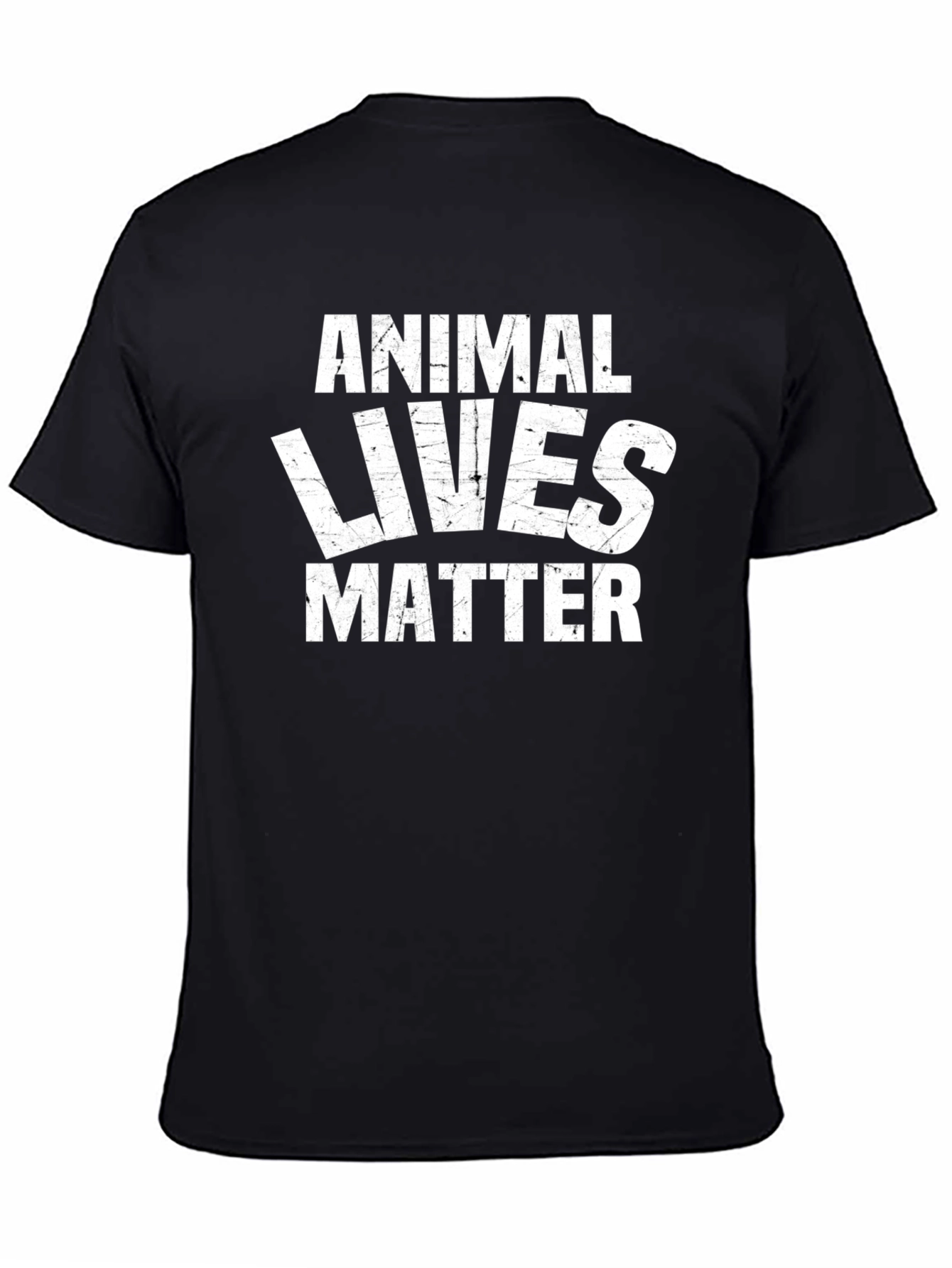 Black Animal Lives Matter Graphic T-Shirt view 4
