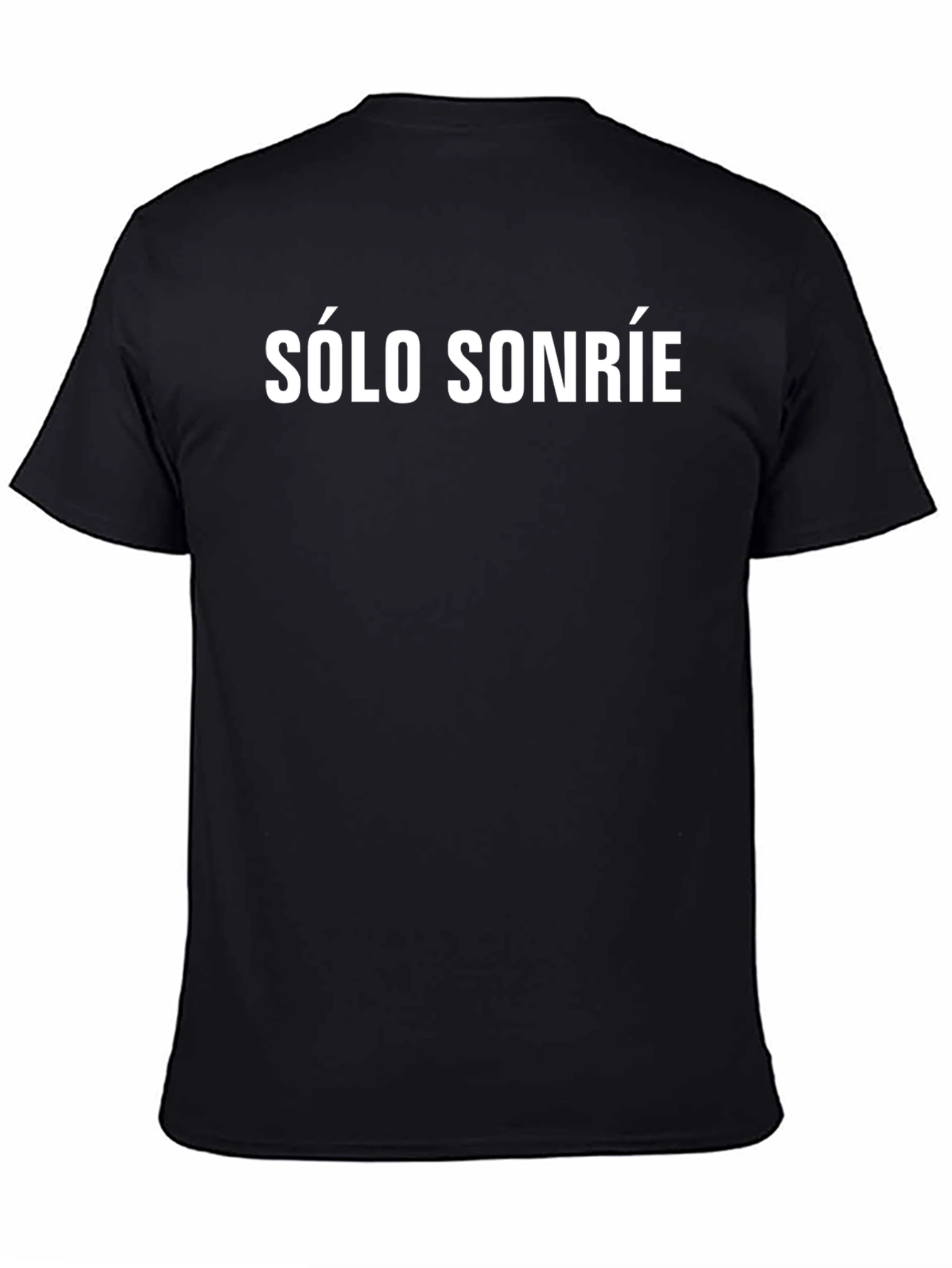 Black Sólo Sonríe Black Graphic Tee - Men's Casual Wear view 4