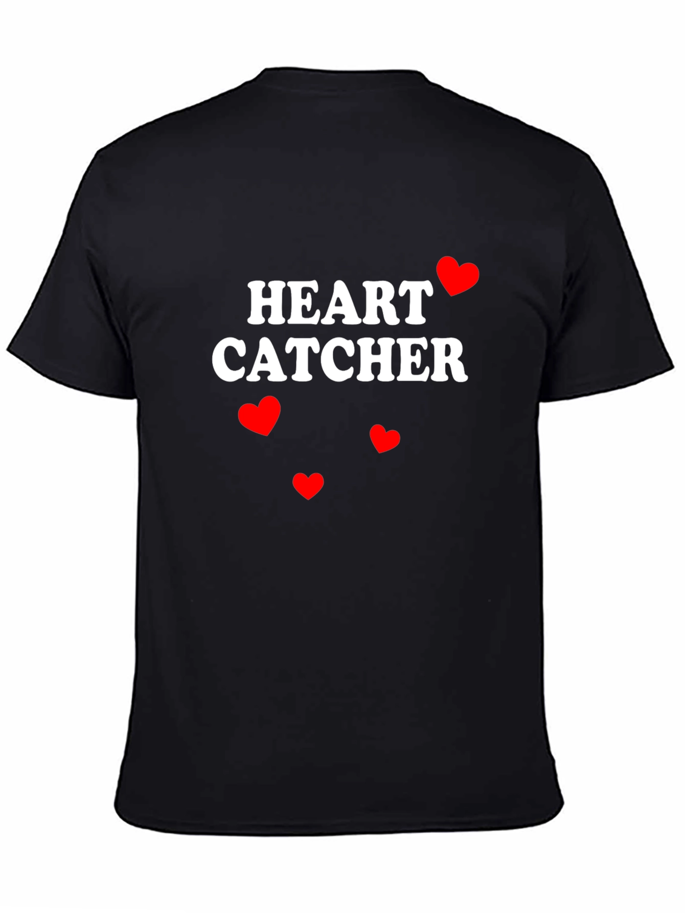 Black Heart Catcher Graphic Tee - Valentine's Day Ready view 4
