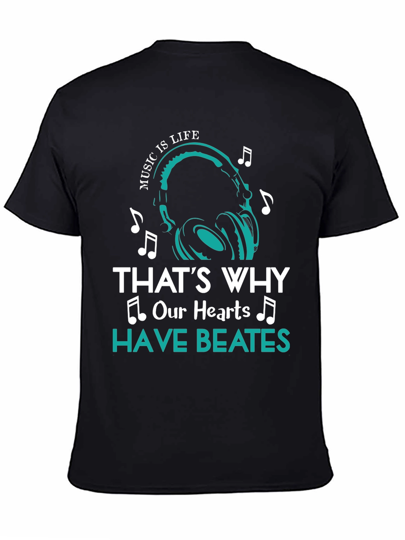 Black Music is Life T-Shirt - Beats Design view 4