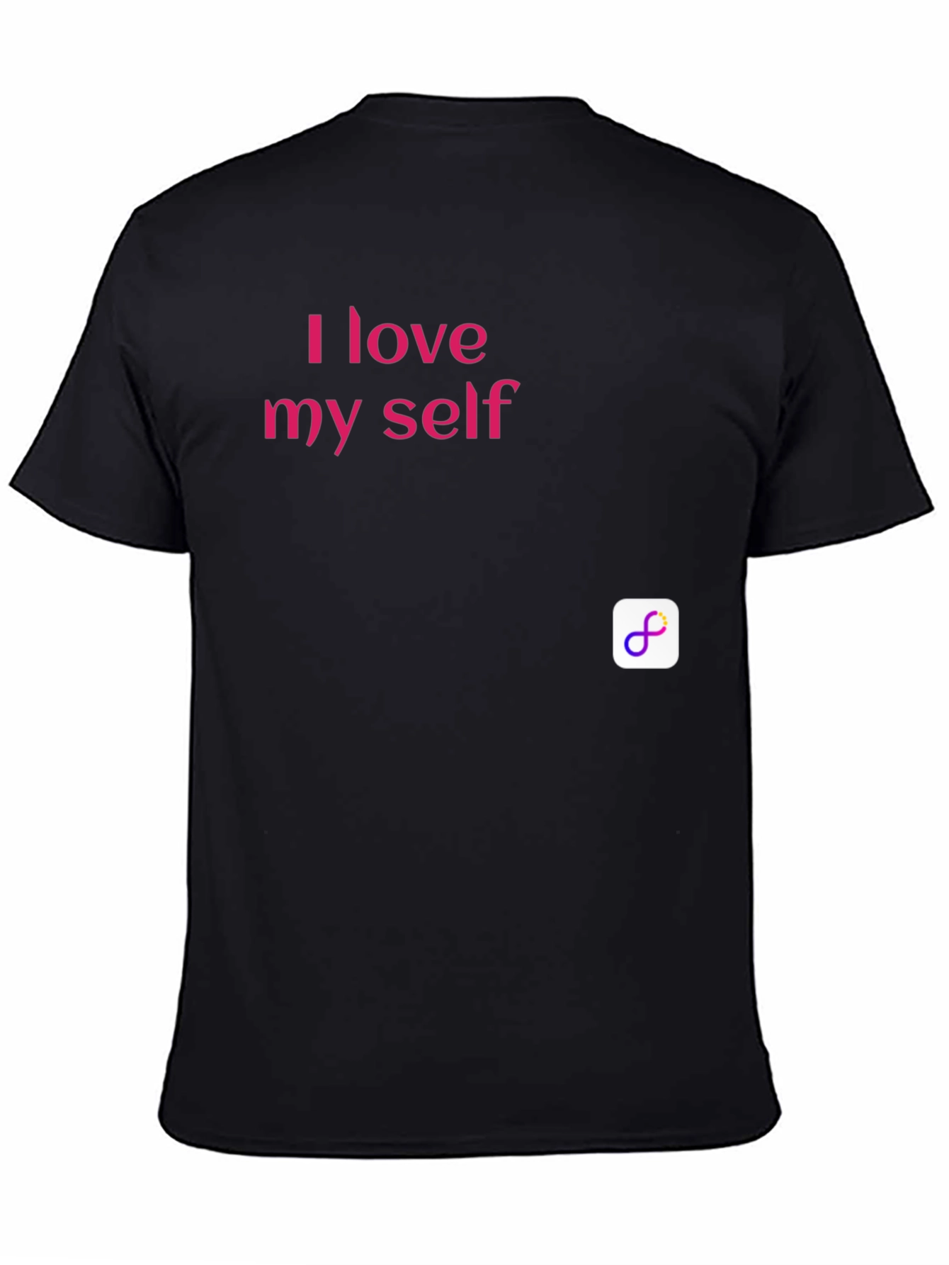 Black I Love Myself Black T-Shirt view 4