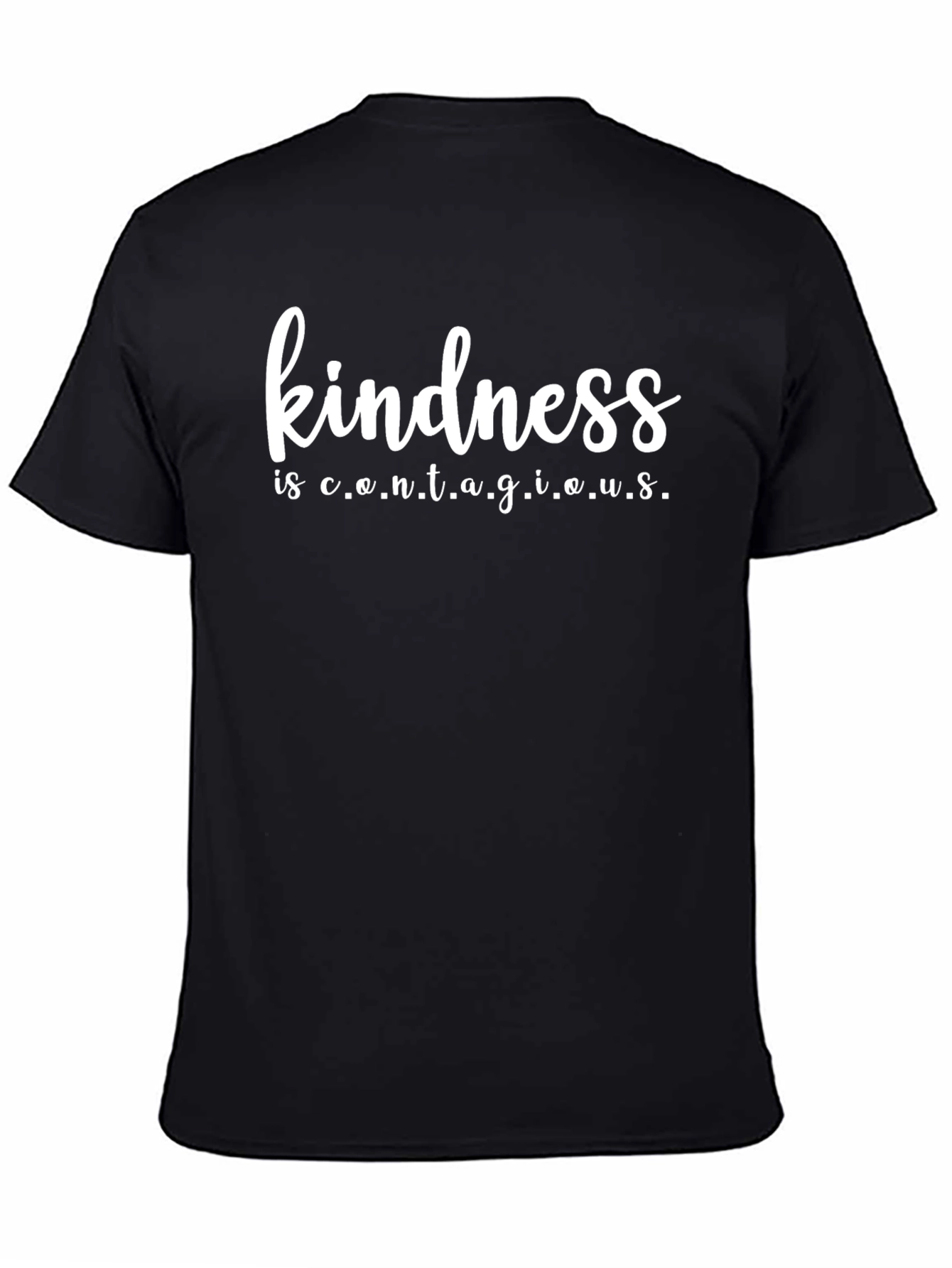 Black Kindness Contagious T-Shirt - Black view 4