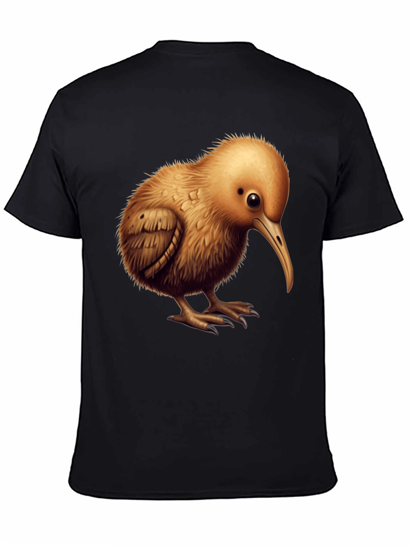 Black Kiwi Bird Graphic T-Shirt - Unique Animal Design view 4