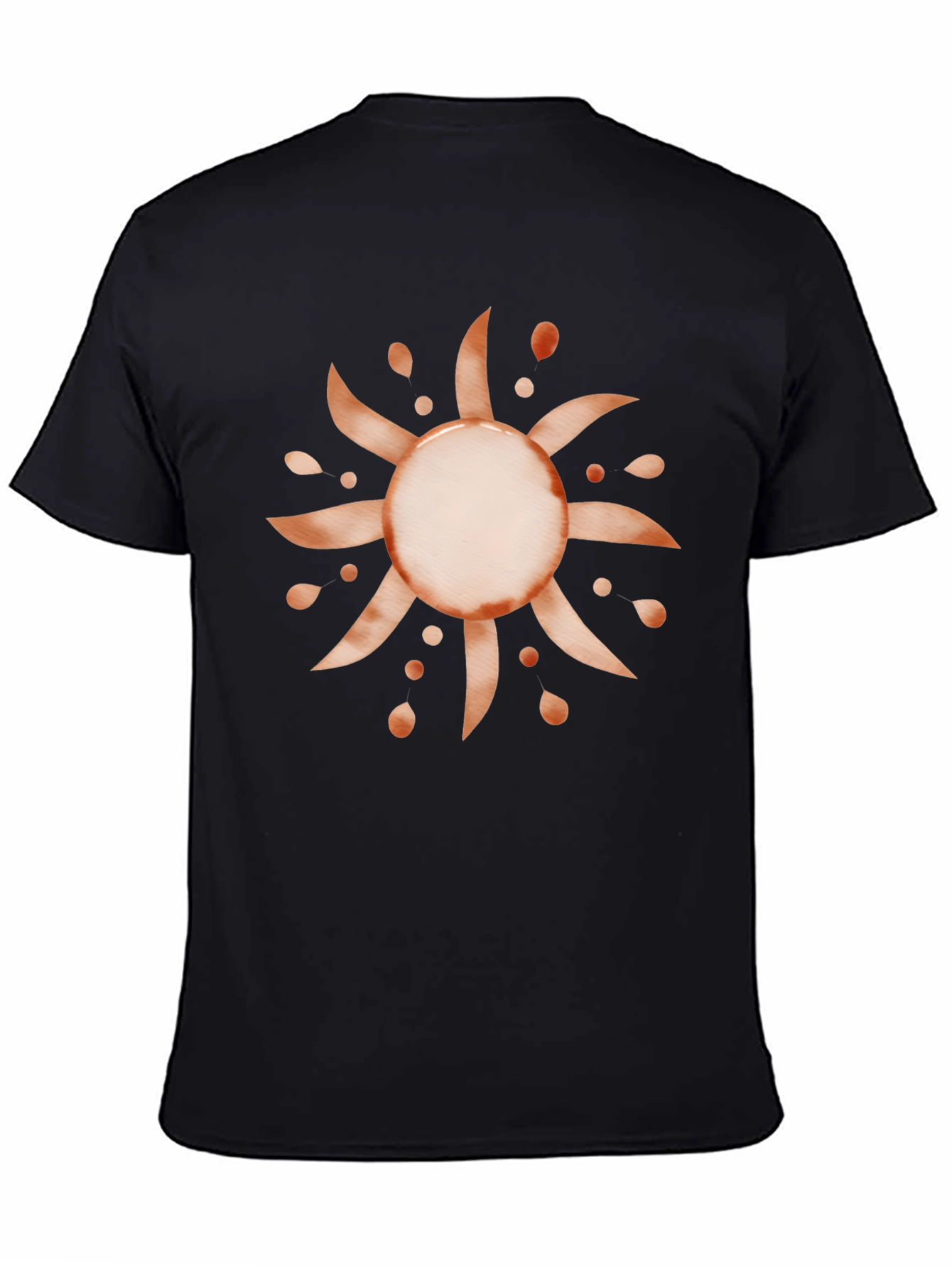 Black Sunburst Graphic Tee - Tangled Inspired Design view 4