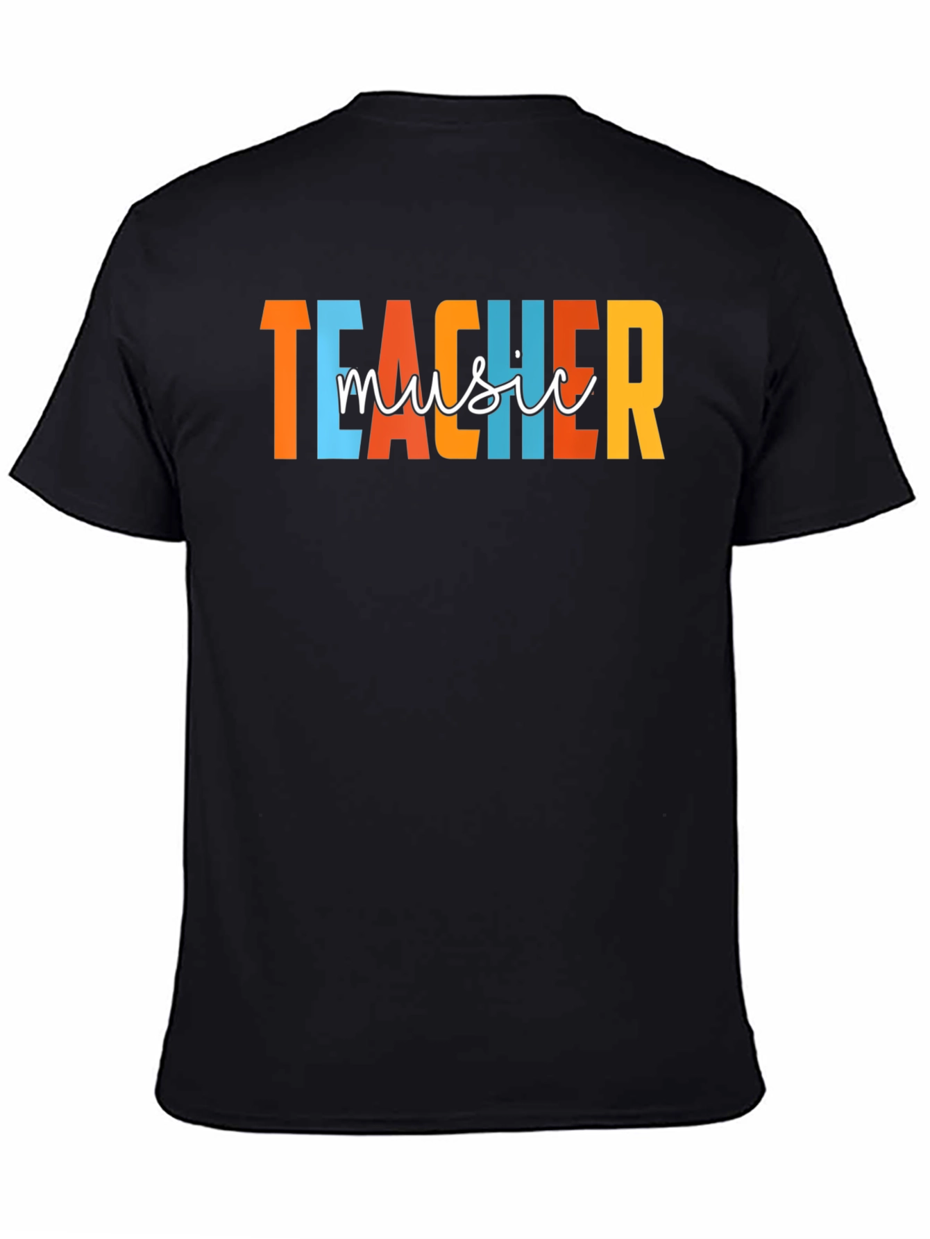 Black Music Teacher Graphic T-Shirt view 4