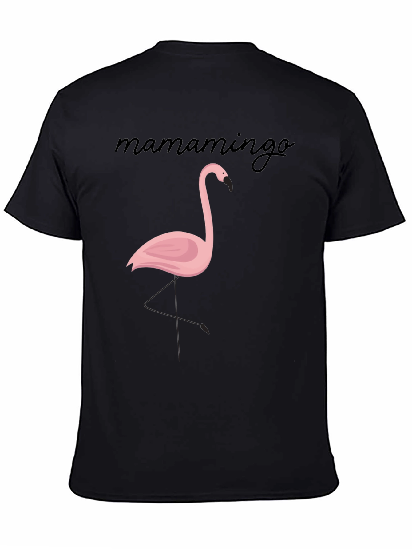 Mamamingo Flamingo Graphic Tee - Black - 4