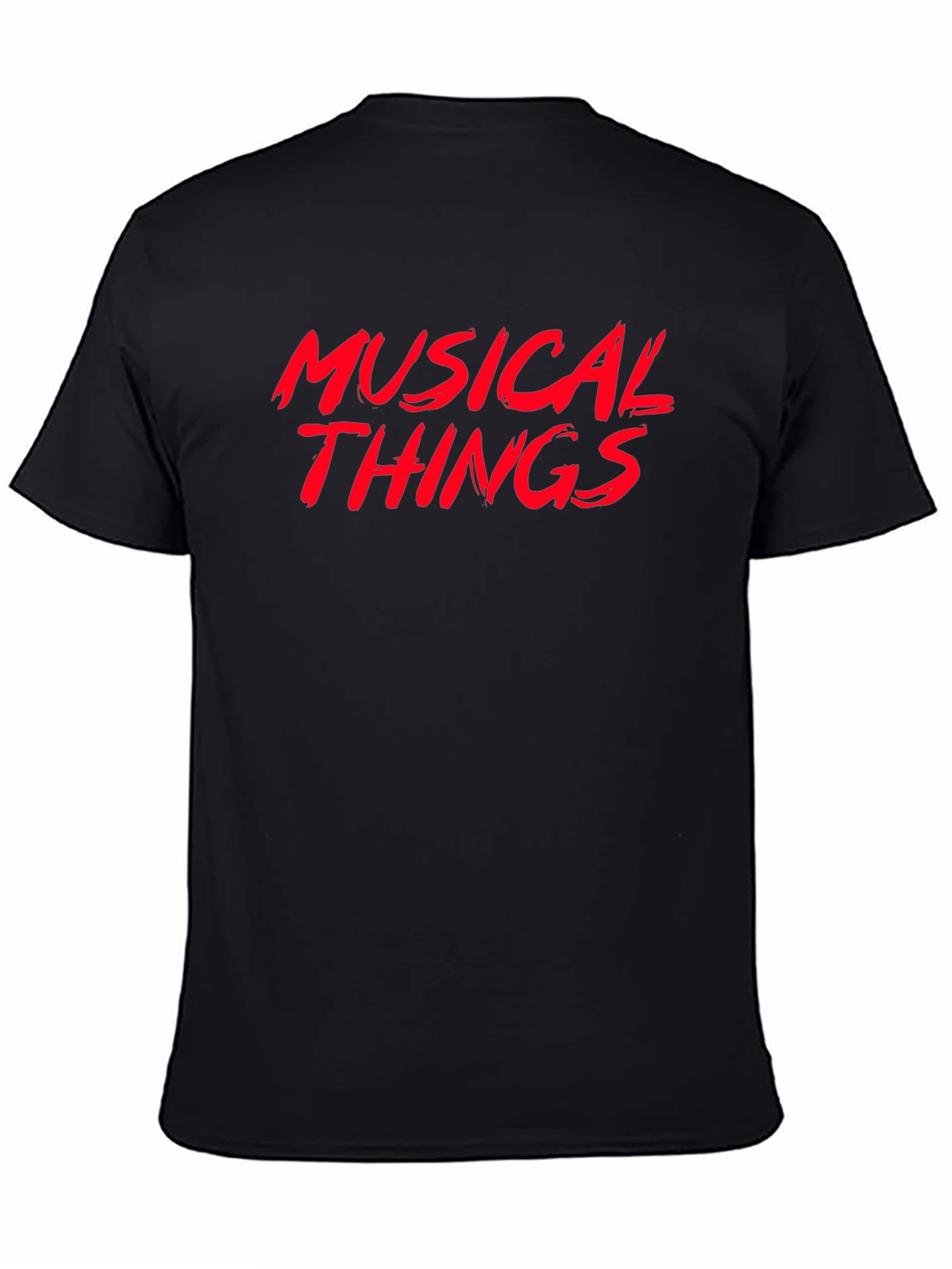 Black Musical Things Graphic Tee - Black view 4