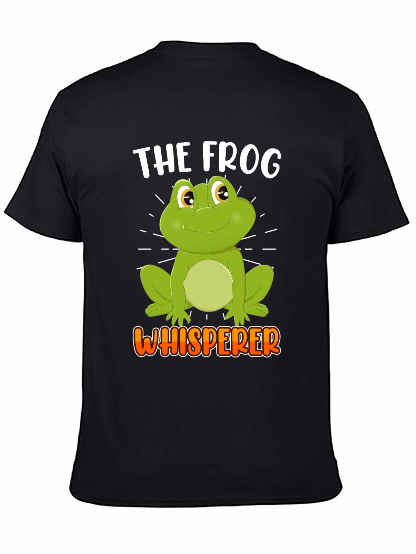 Black The Frog Whisperer Novelty T-Shirt - Funny Amphibian Lover Tee view 4