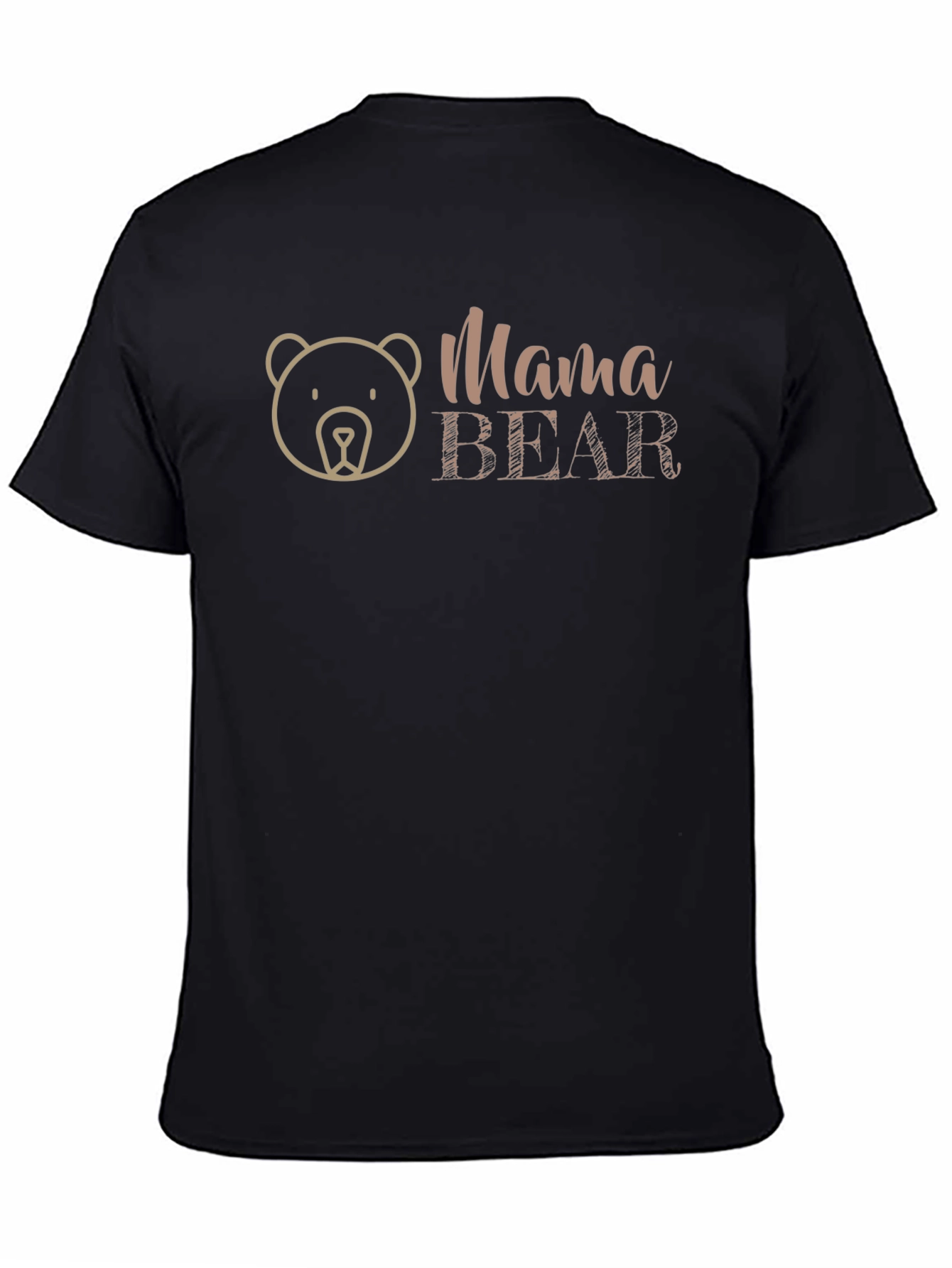 Black Mama Bear Graphic Tee - Cute Mom Life Shirt view 4