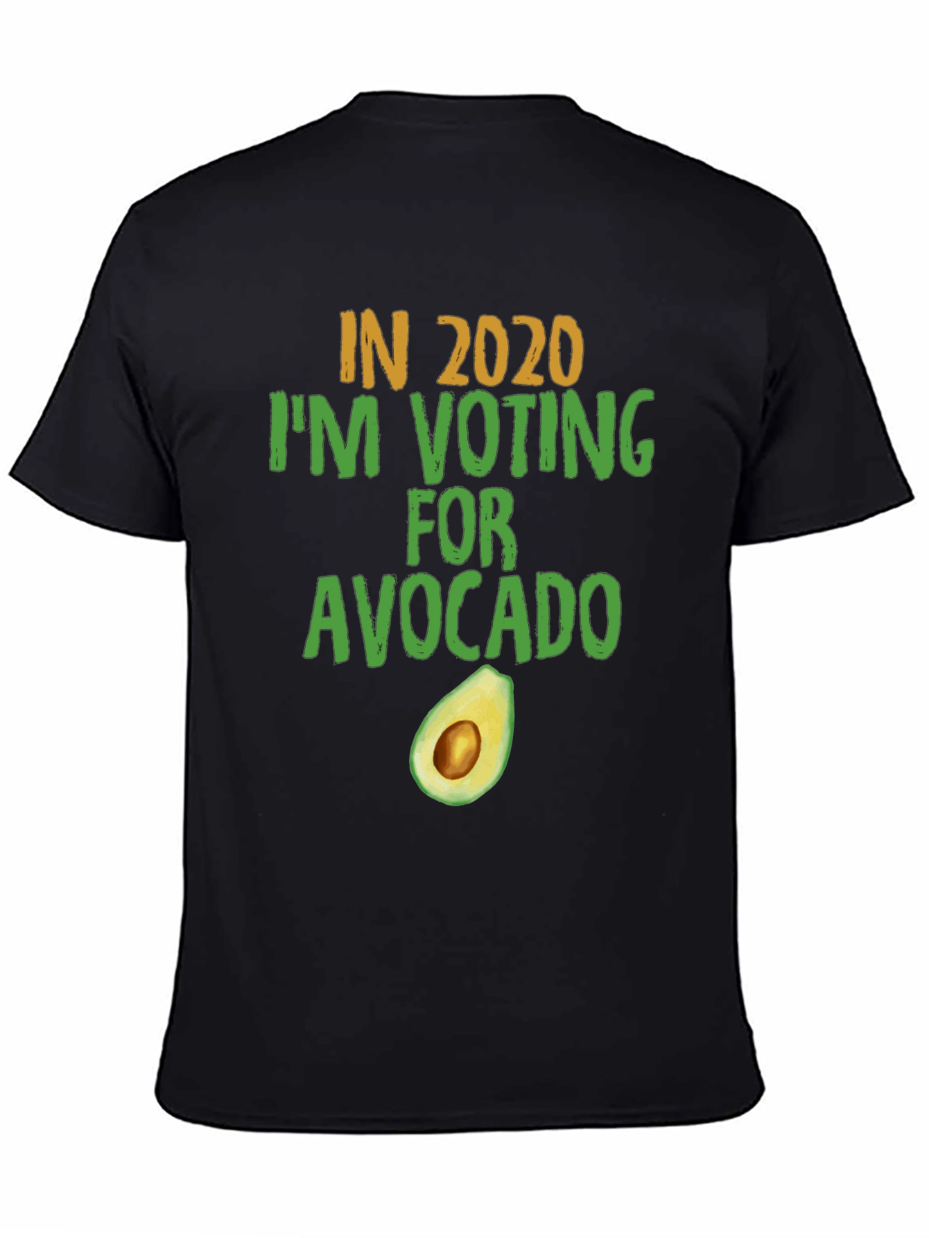 Black Avocado Voting Tee - 2020 Election Humor view 4