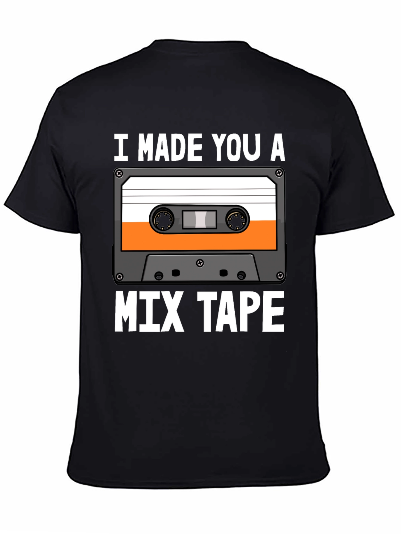 Black I Made You a Mixtape Graphic Tee view 4