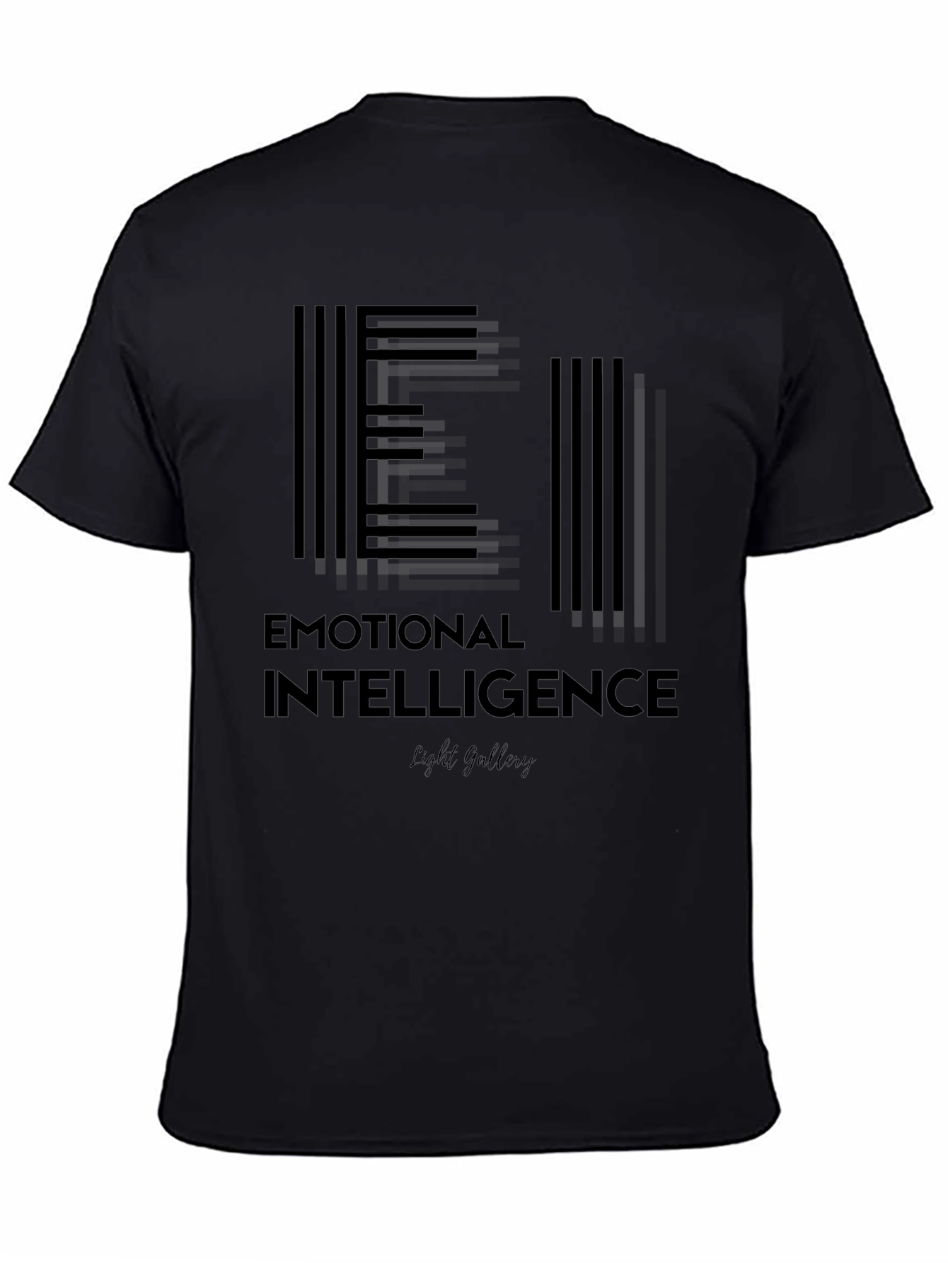 Black Emotional Intelligence T-Shirt - Modern Design view 4