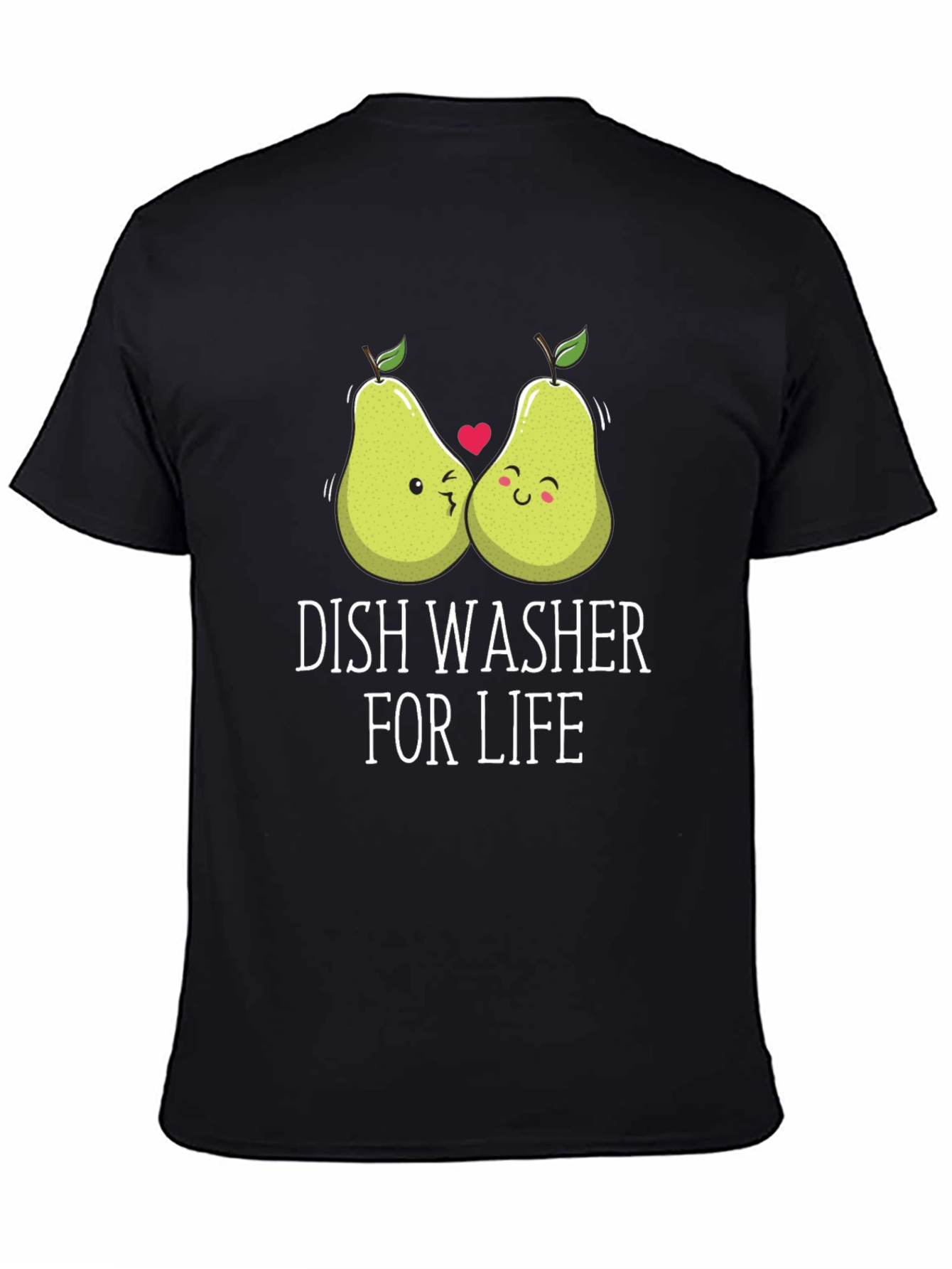Black Dish Washer For Life T-Shirt view 4