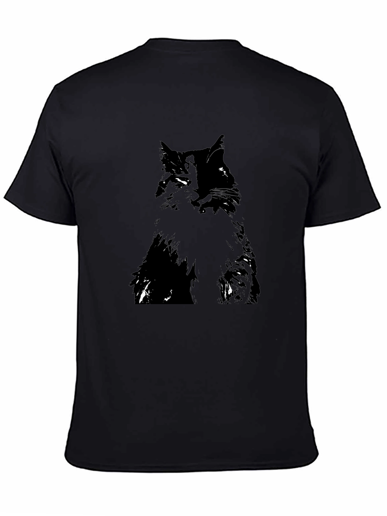 Black Black Cat Graphic Tee - Stylish & Comfortable view 4