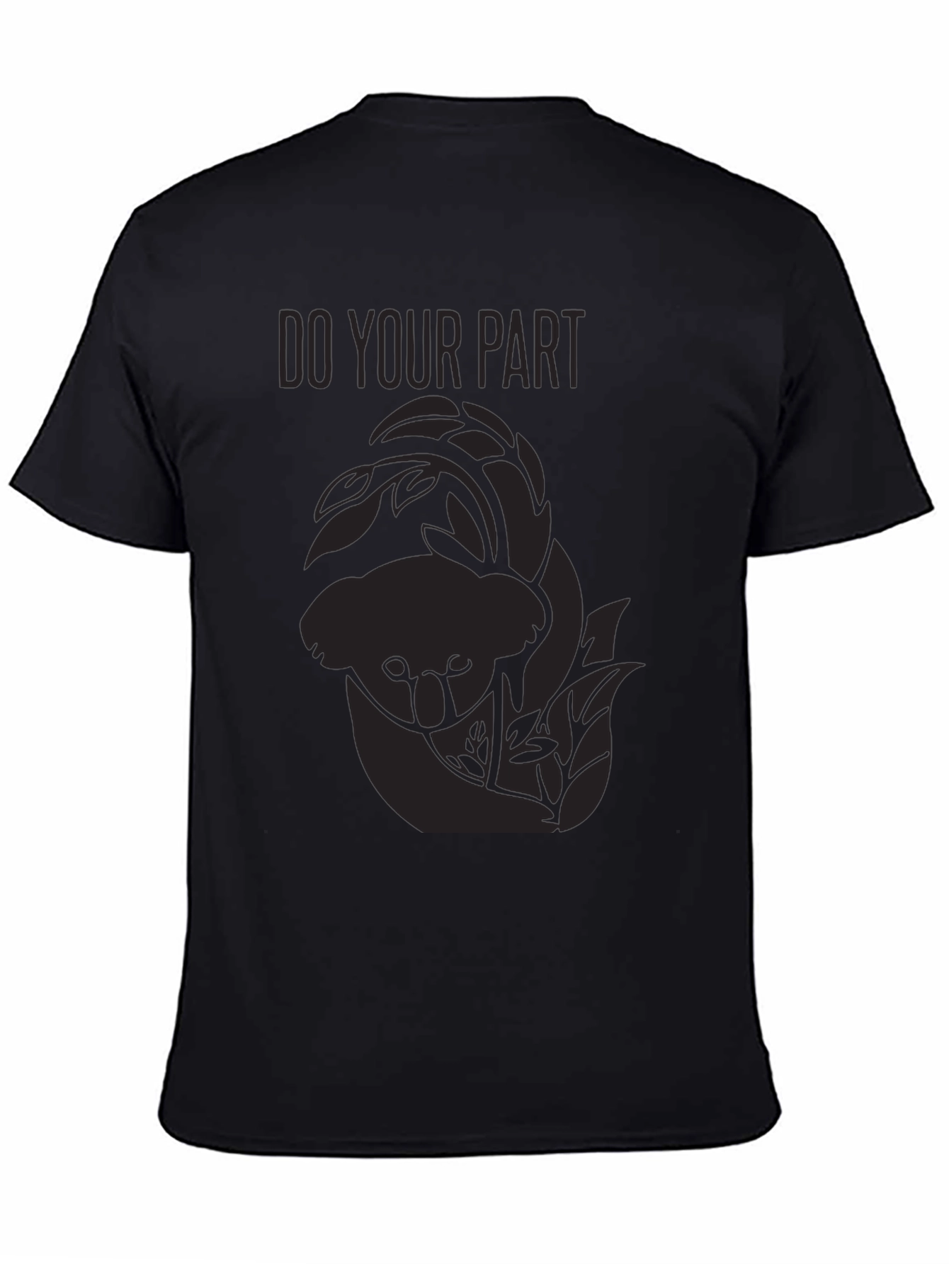 Black Do Your Part Koala Tee - Conservation T-Shirt view 4