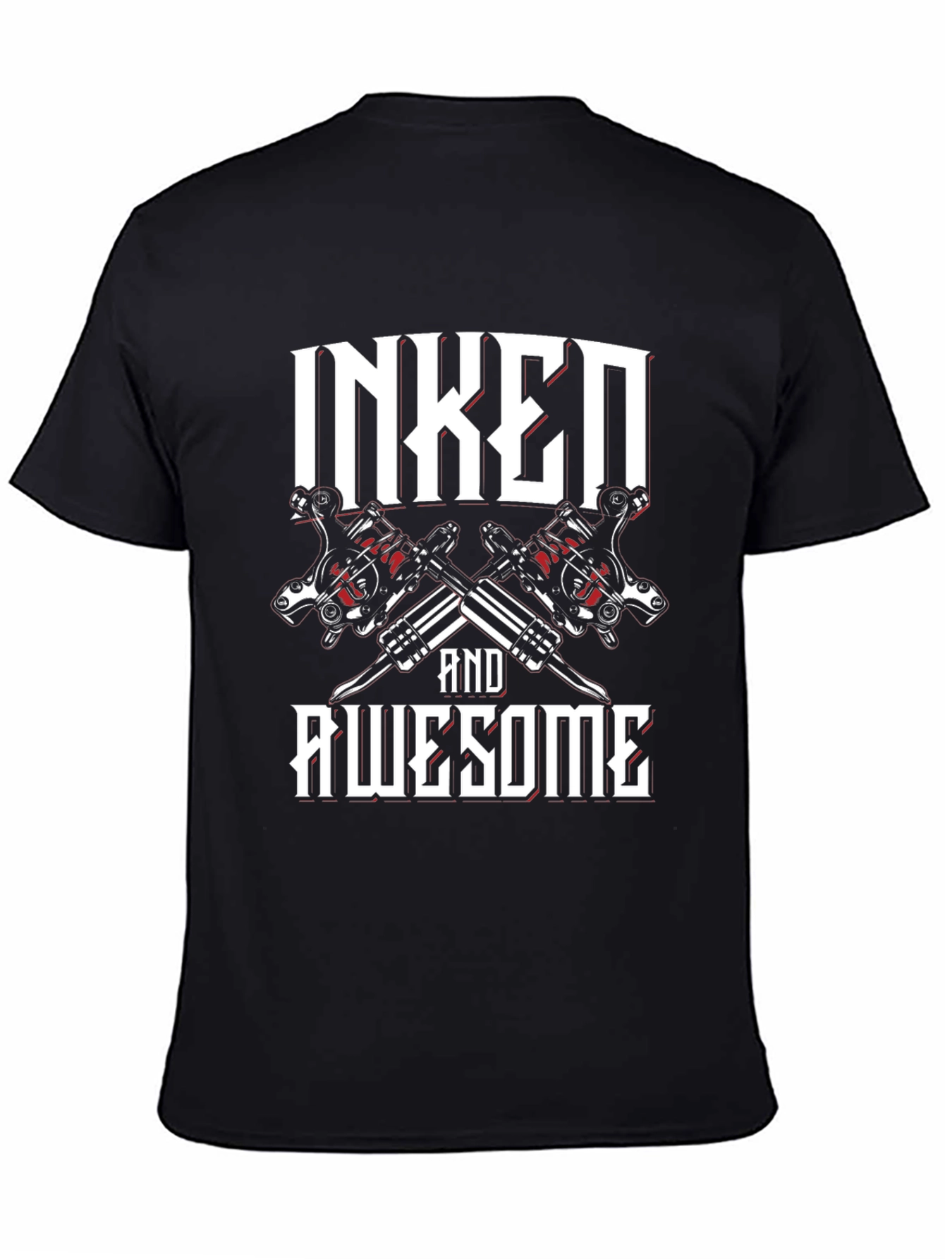 Inked and Awesome Graphic T-Shirt - 4