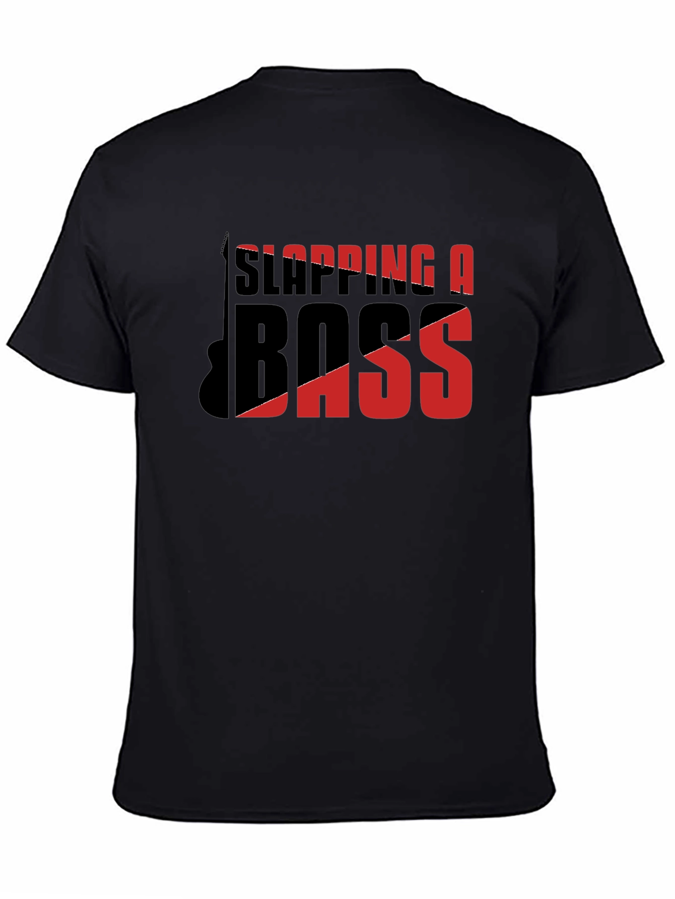 Black Slapping A Bass T-Shirt - Music Lover Tee view 4