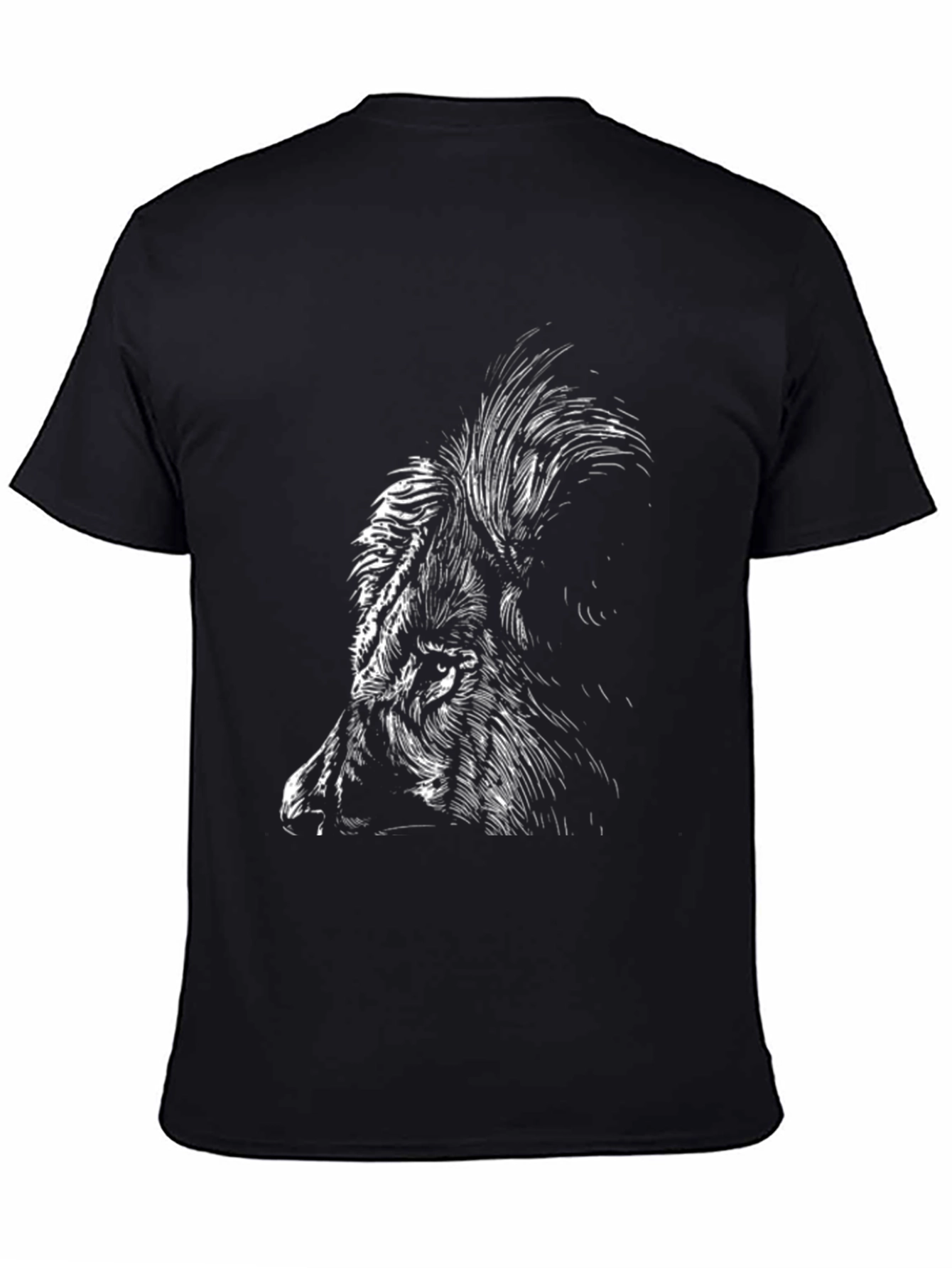 Black Wild Boar Graphic Tee - Men's Black T-Shirt view 4