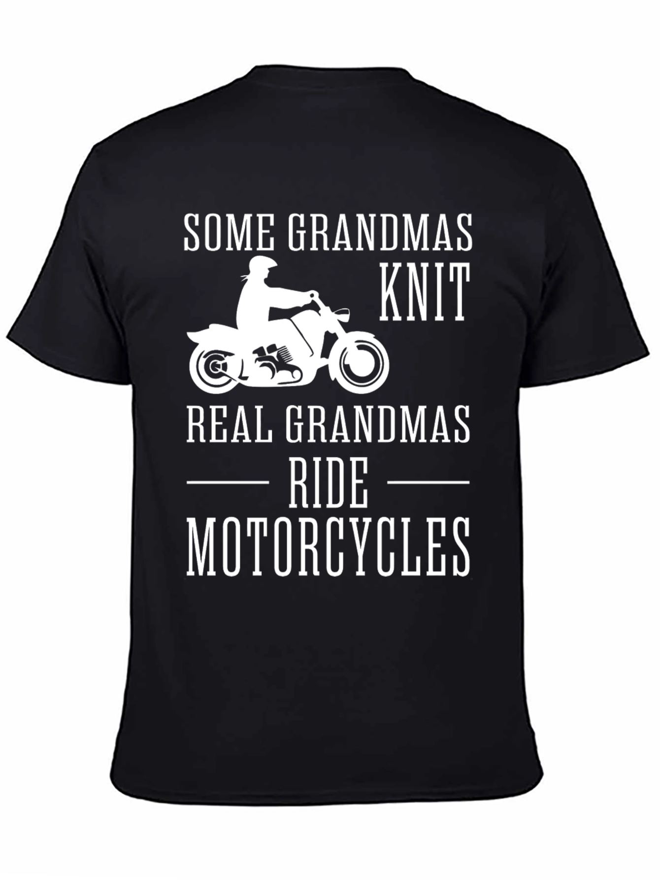Black Grandma Motorcycle T-Shirt - Ride in Style! view 4