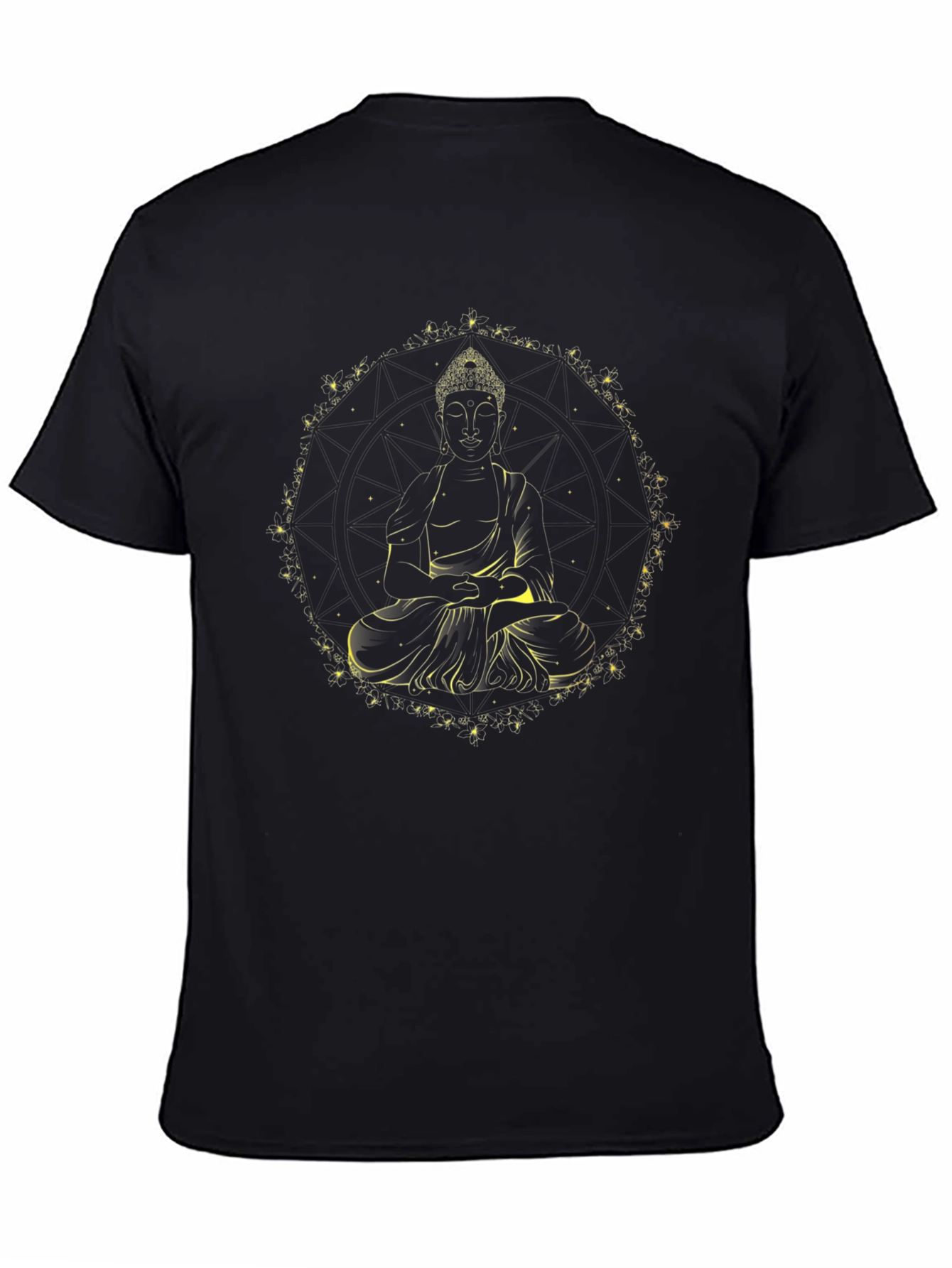 Buddha Graphic Tee - Black Spiritual T-Shirt - 4