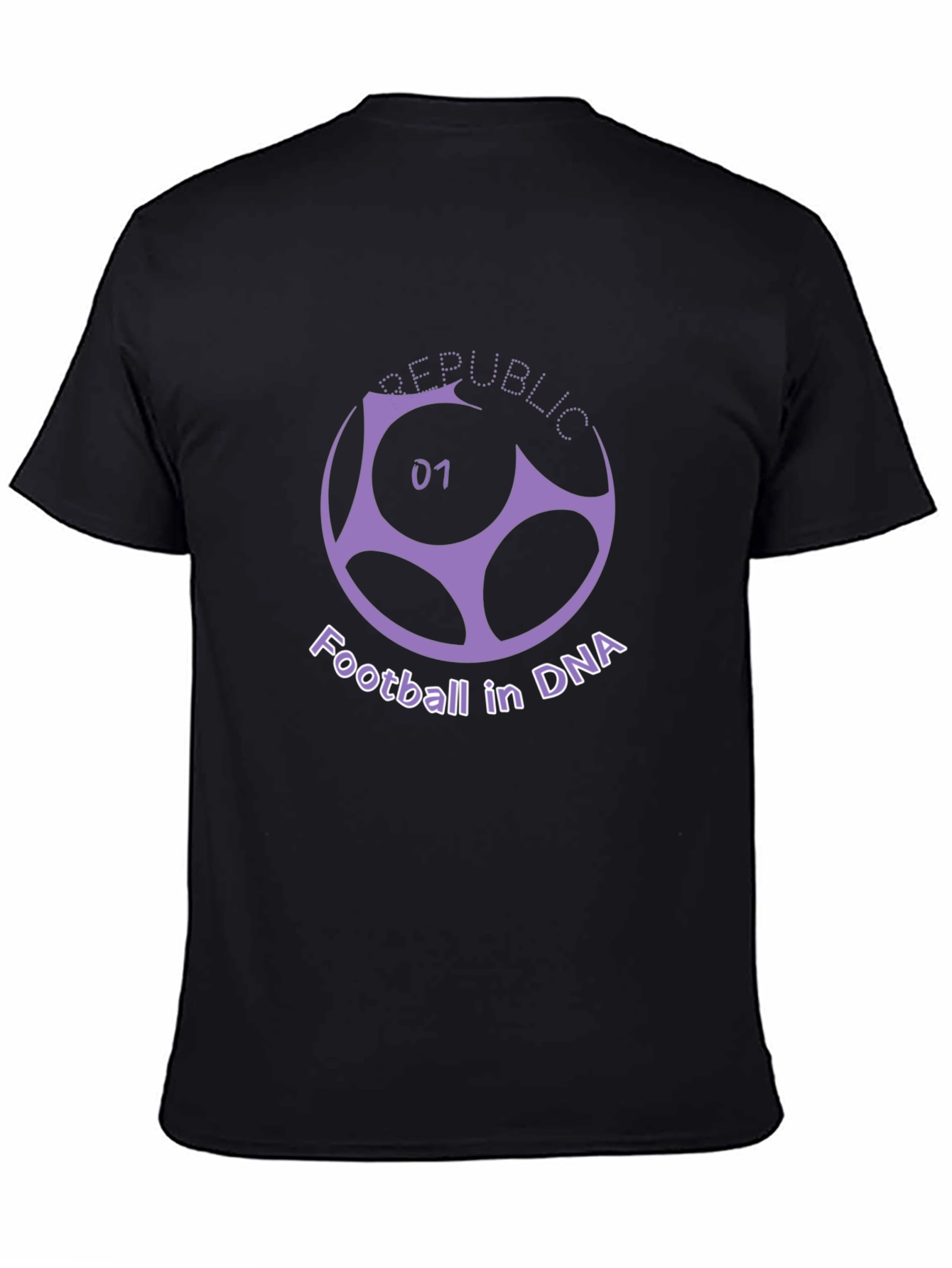 Black Republic Football in DNA Graphic Tee view 4