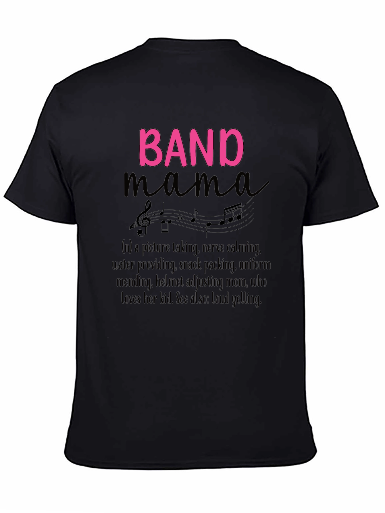 Black Band Mama Graphic T-Shirt view 4