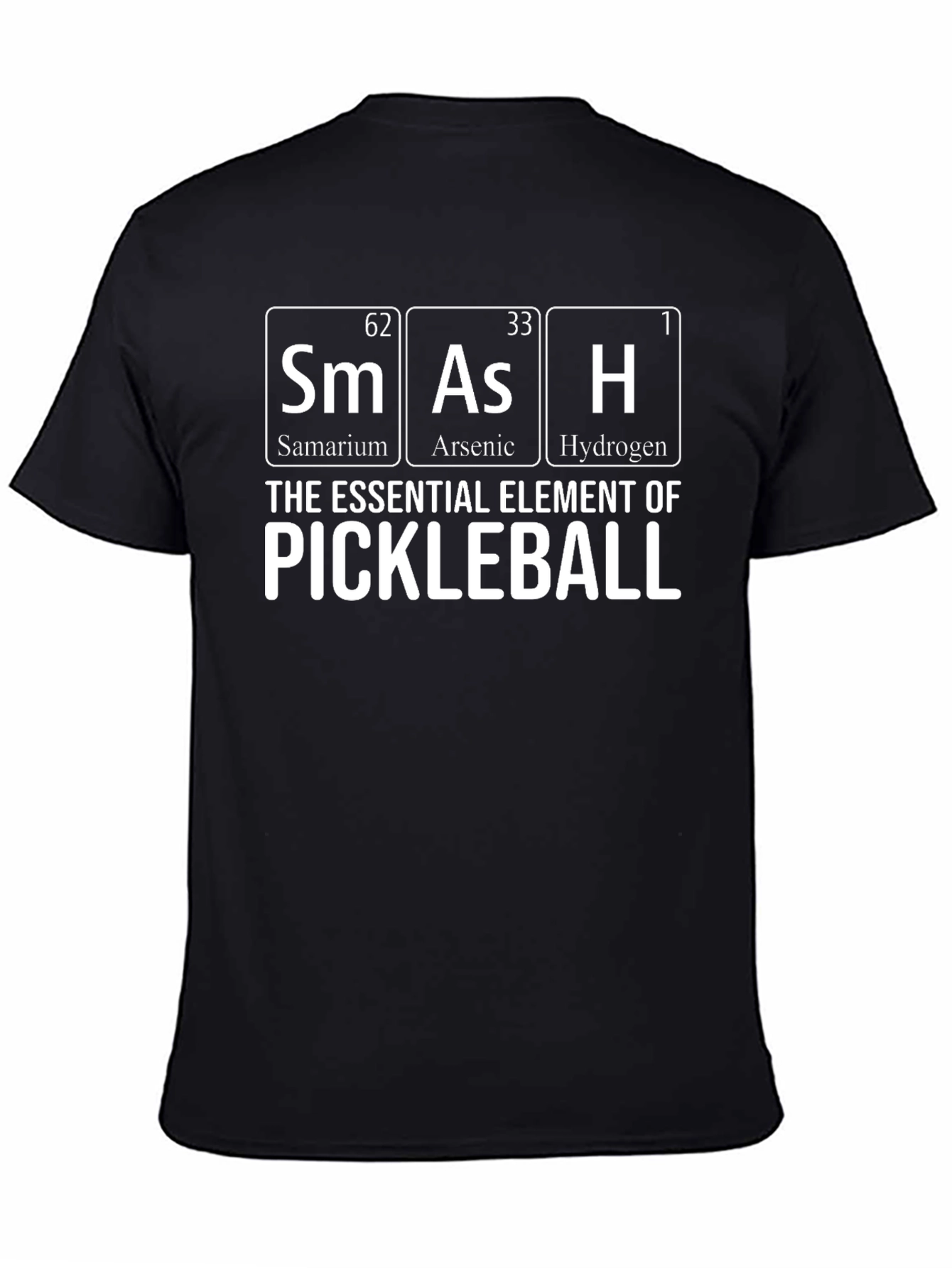 Black Pickleball Element T-Shirt view 4