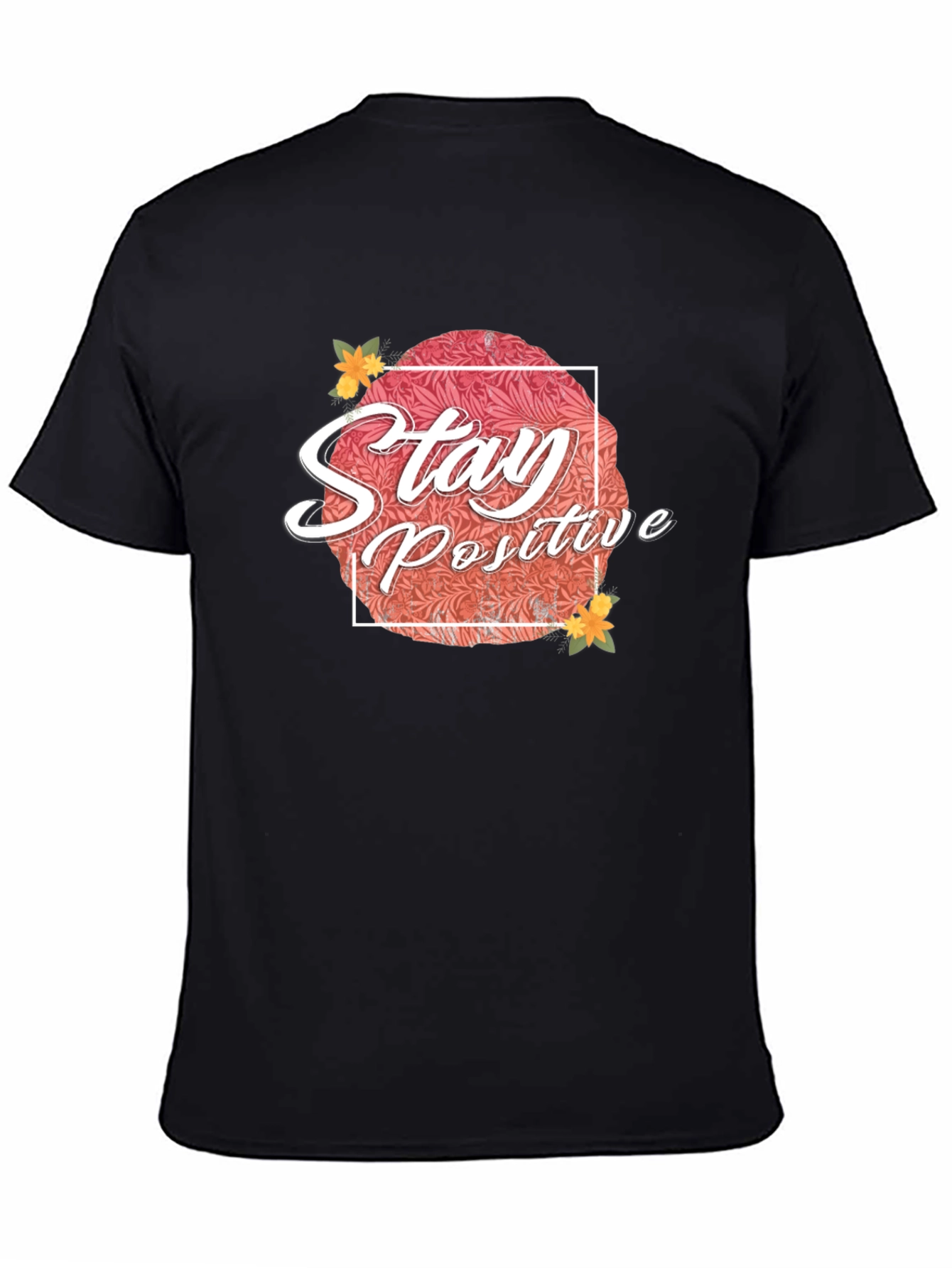 Black Stay Positive Graphic T-Shirt - Black view 4